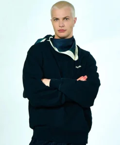 Heren sweater blauw