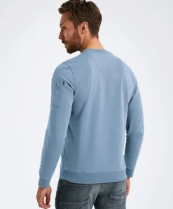Heren sweater blauw