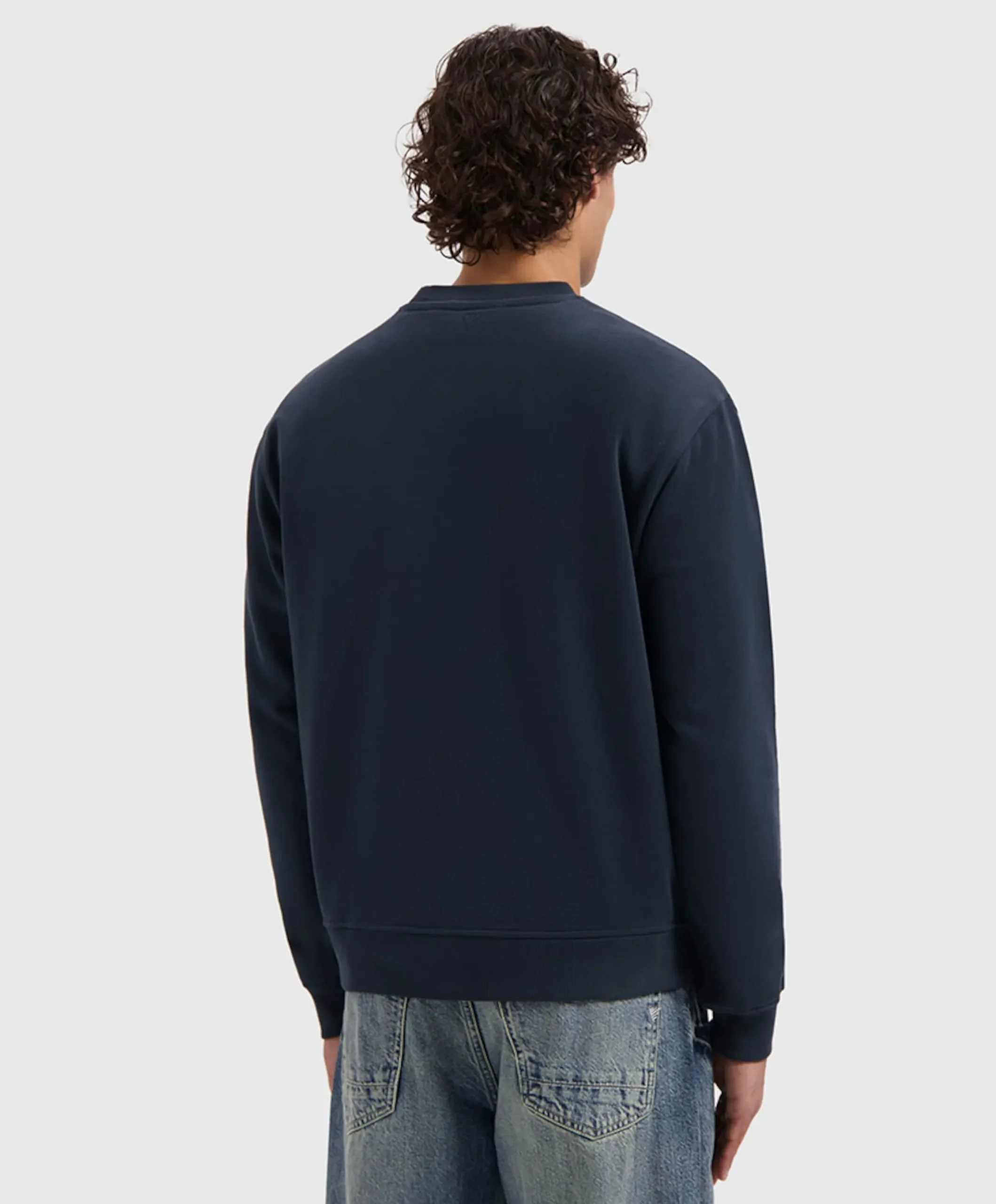 Heren sweater blauw