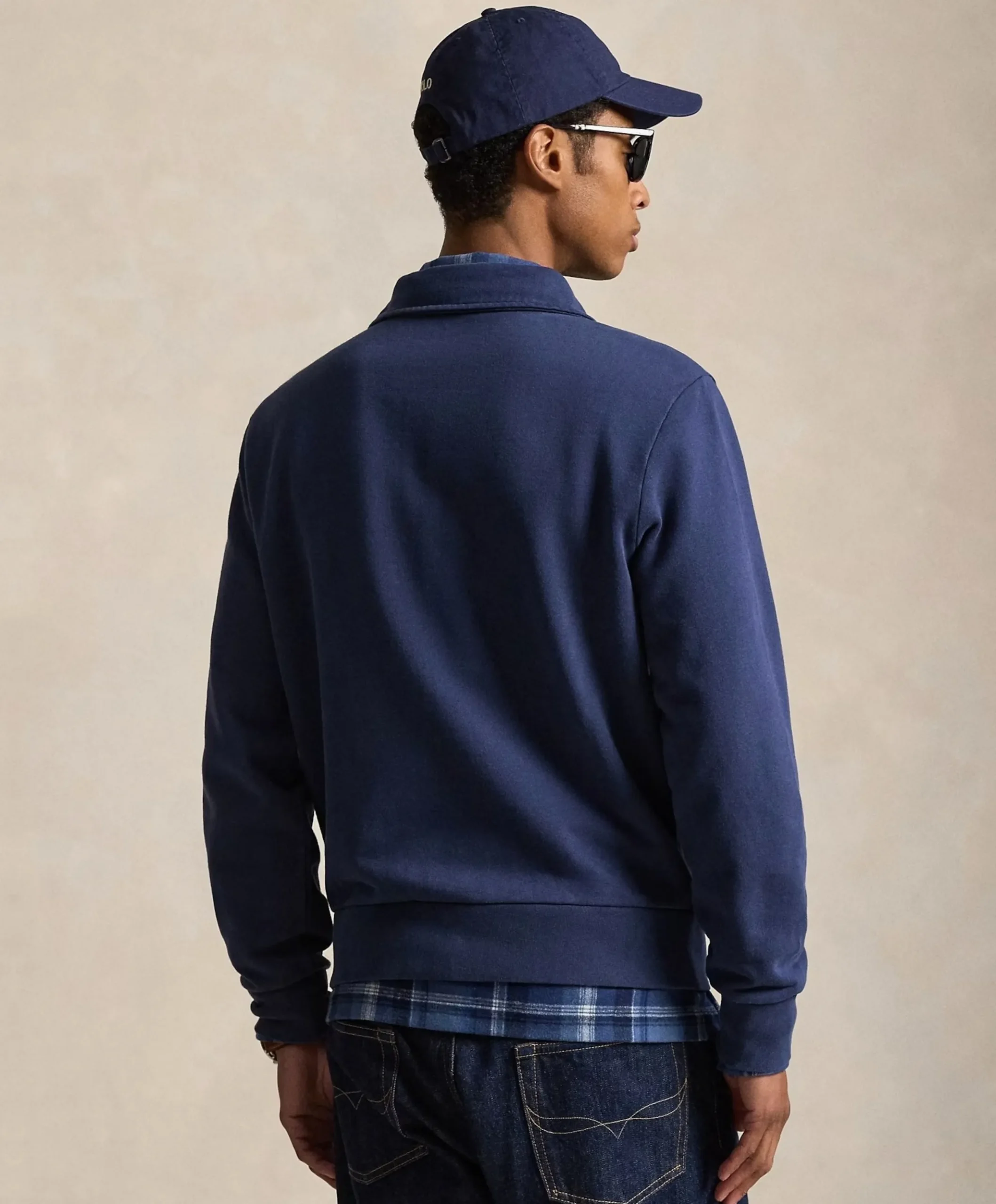 Heren sweater blauw
