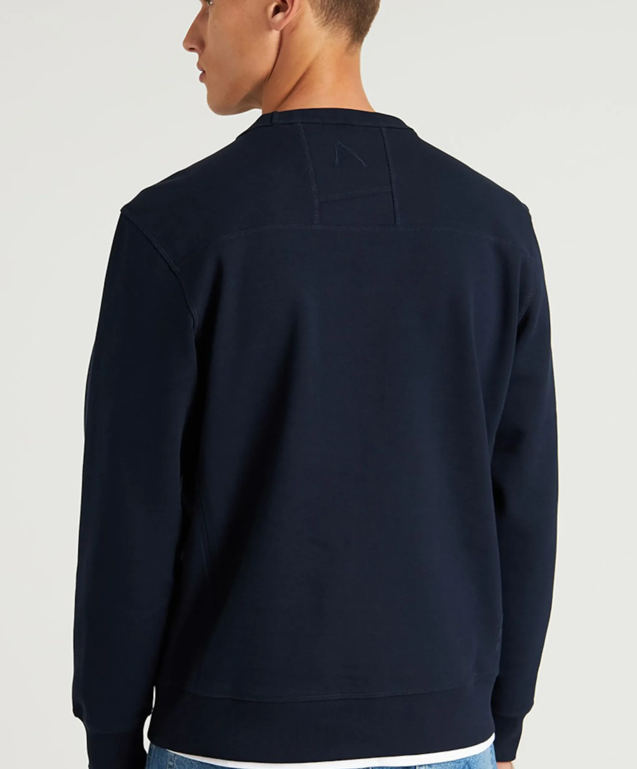 Heren sweater blauw