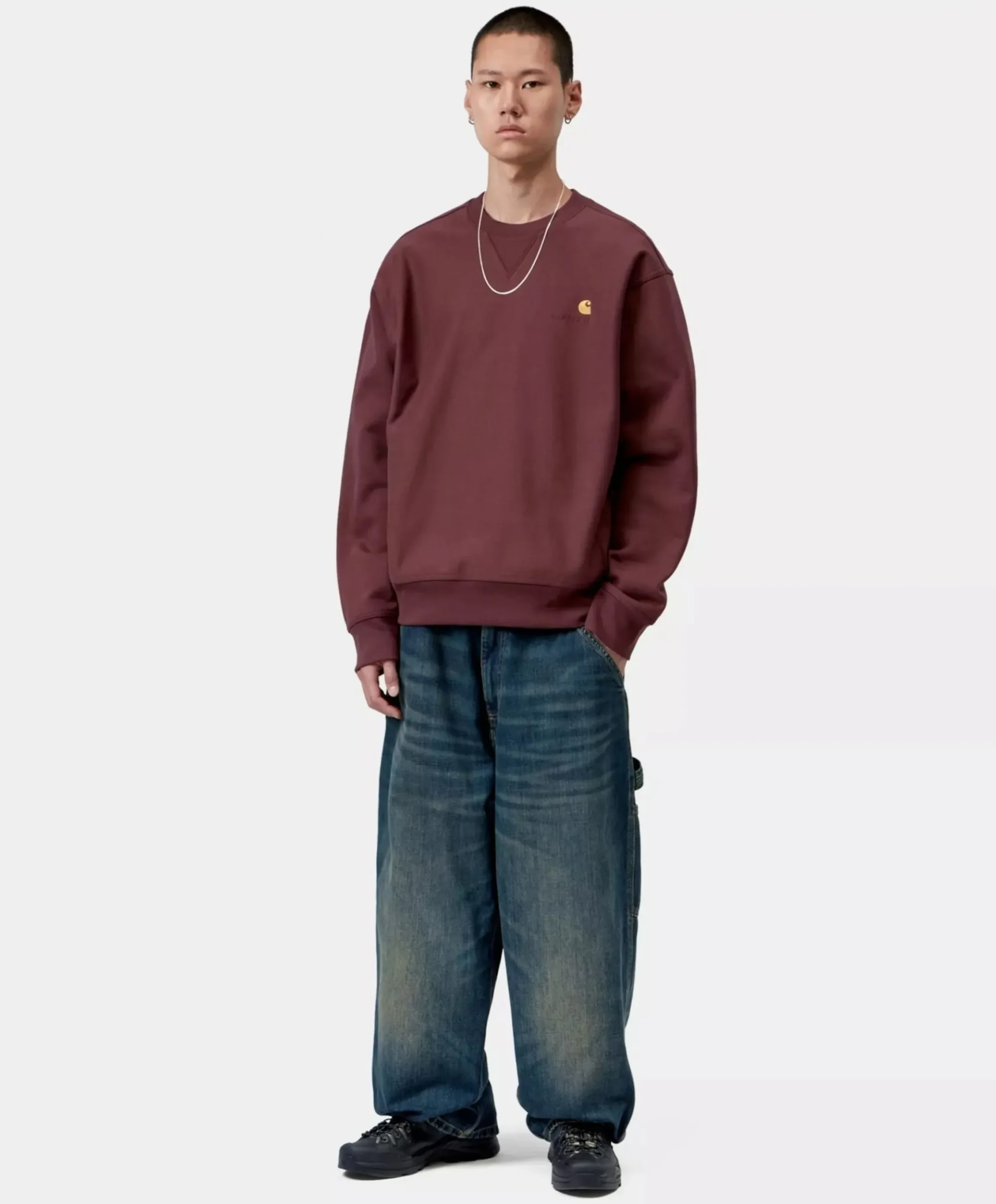 Heren sweater bordeaux