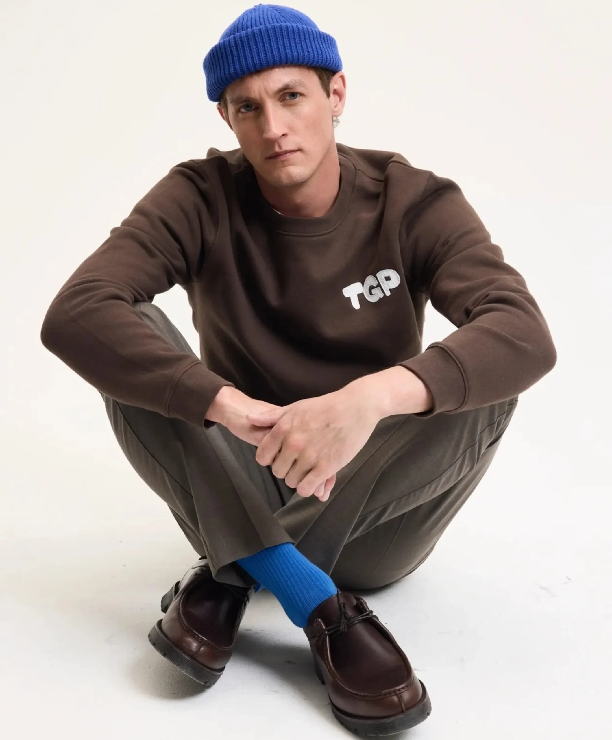 Heren sweater bruin