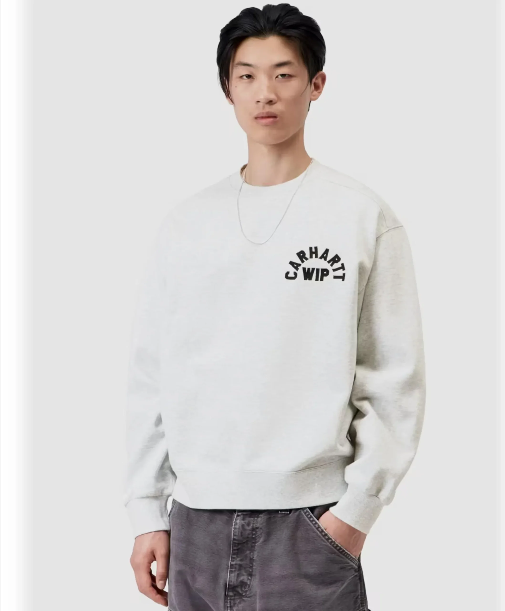 Heren sweater grijs