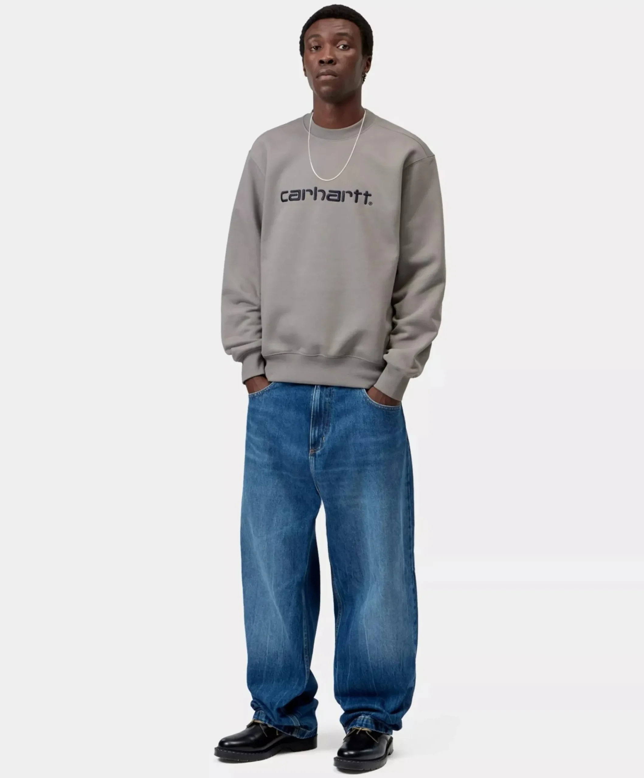 Heren sweater grijs
