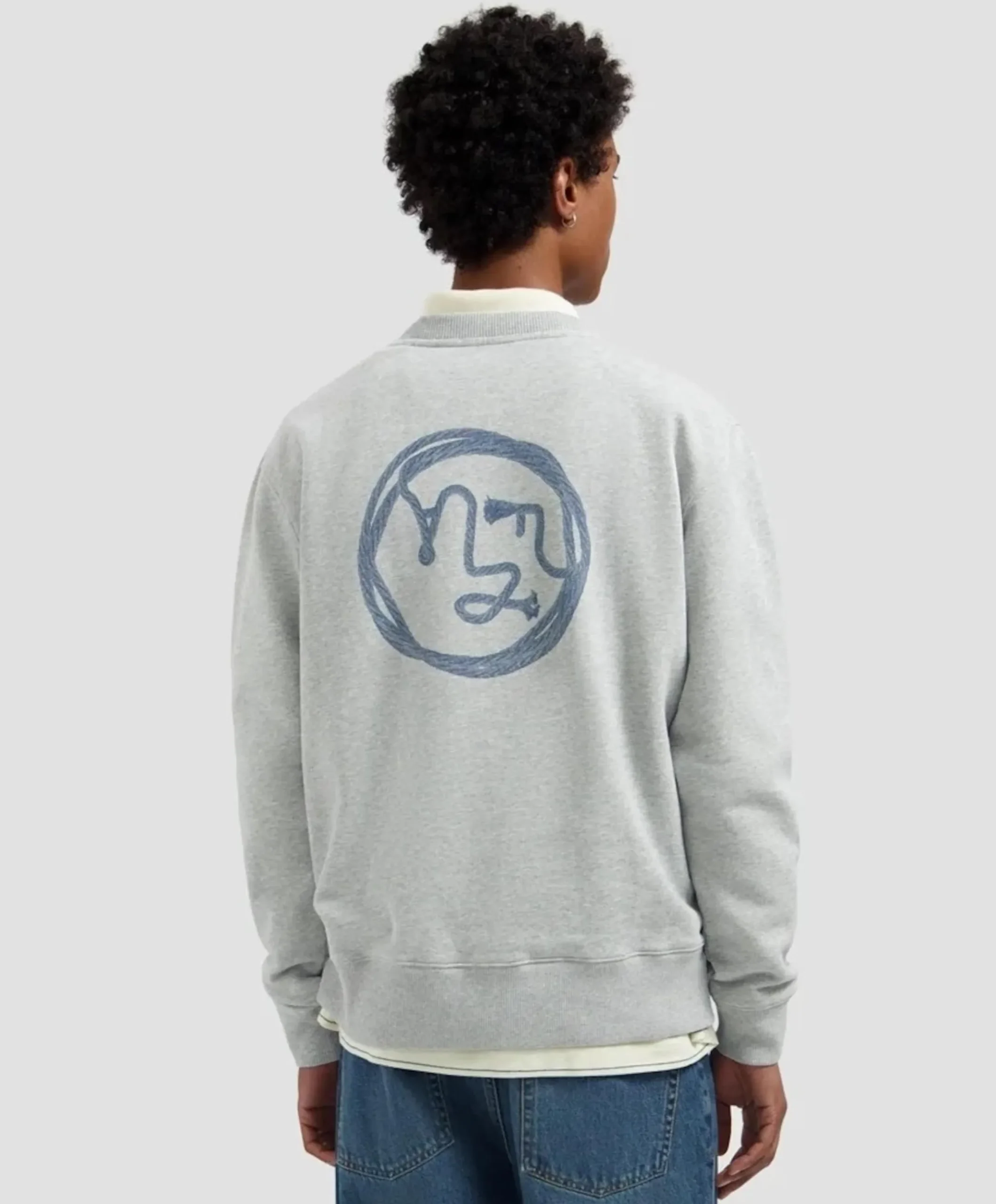 Heren sweater grijs