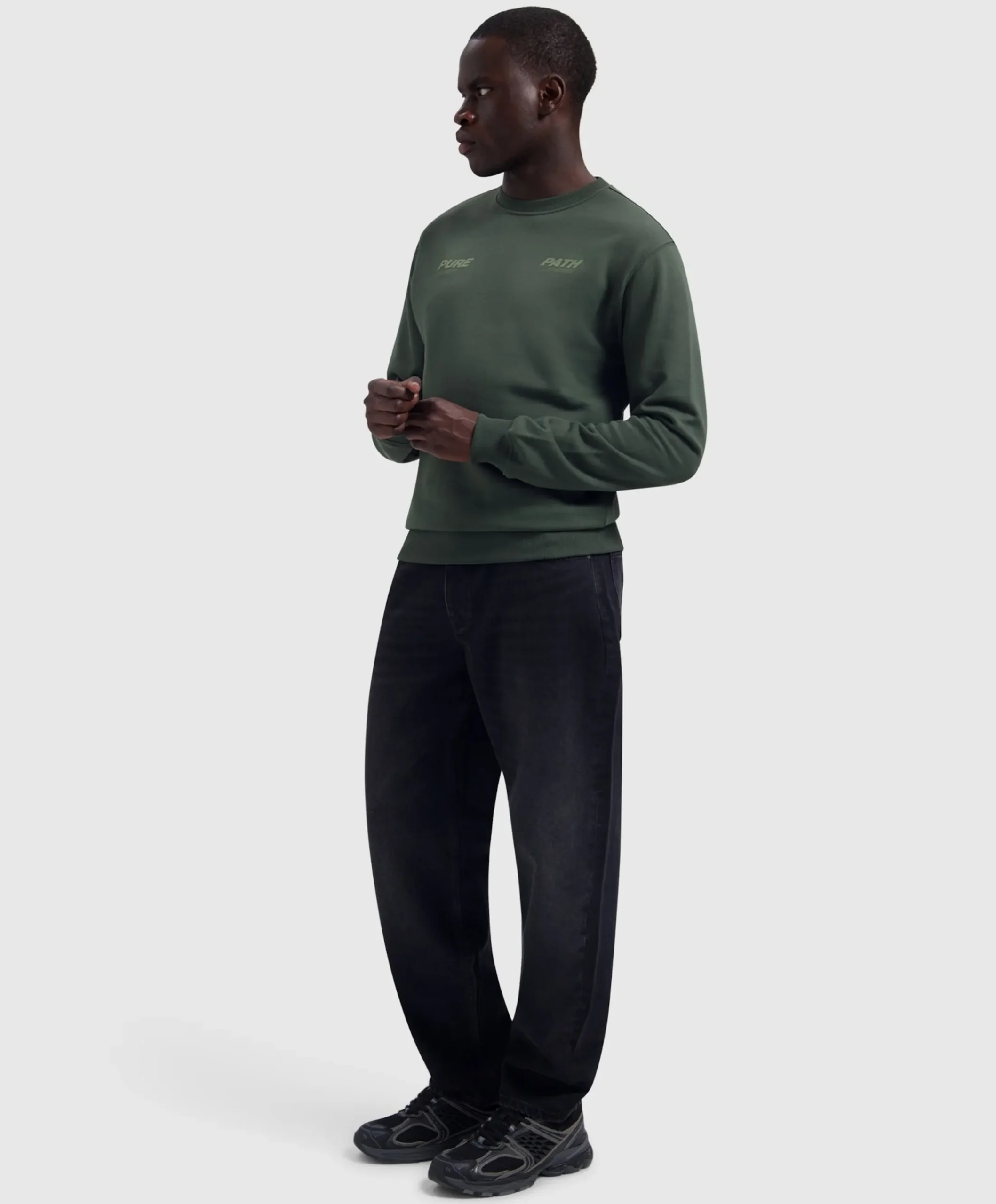 Heren sweater groen