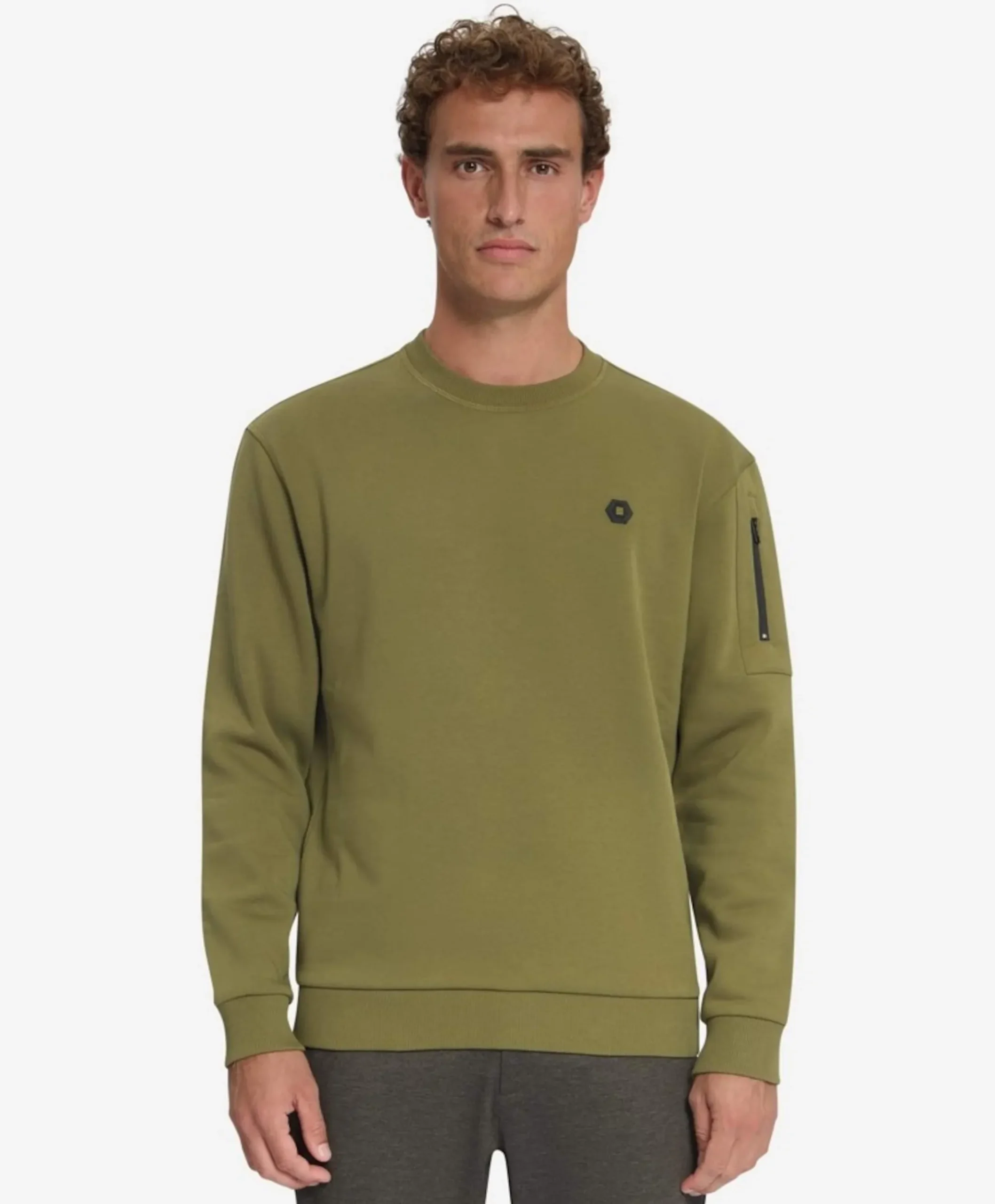 Heren sweater groen