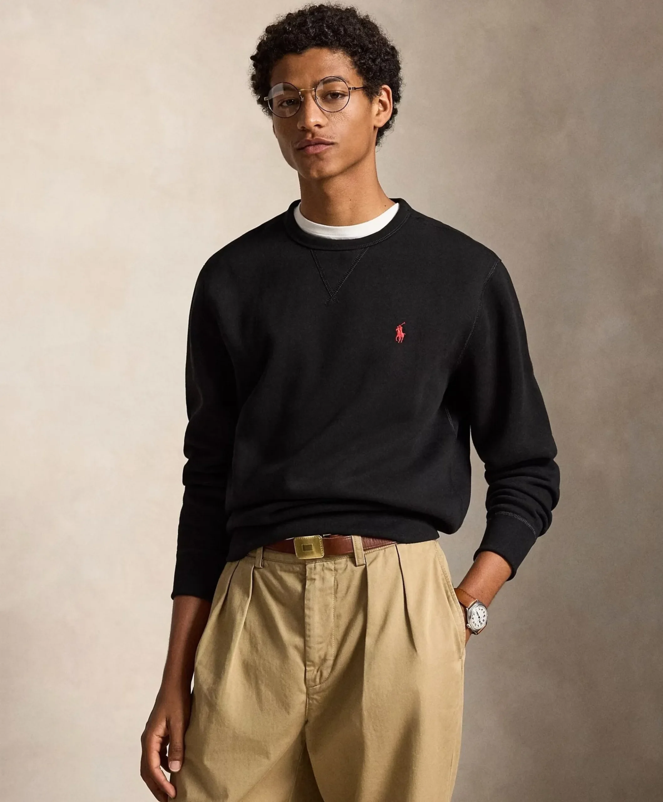 Heren sweater zwart