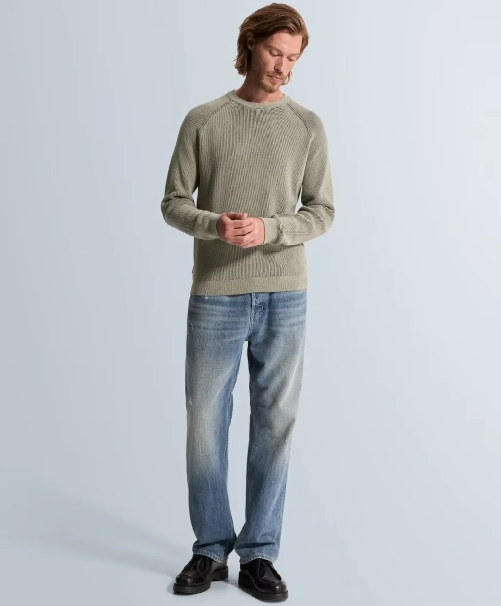 Heren trui beige