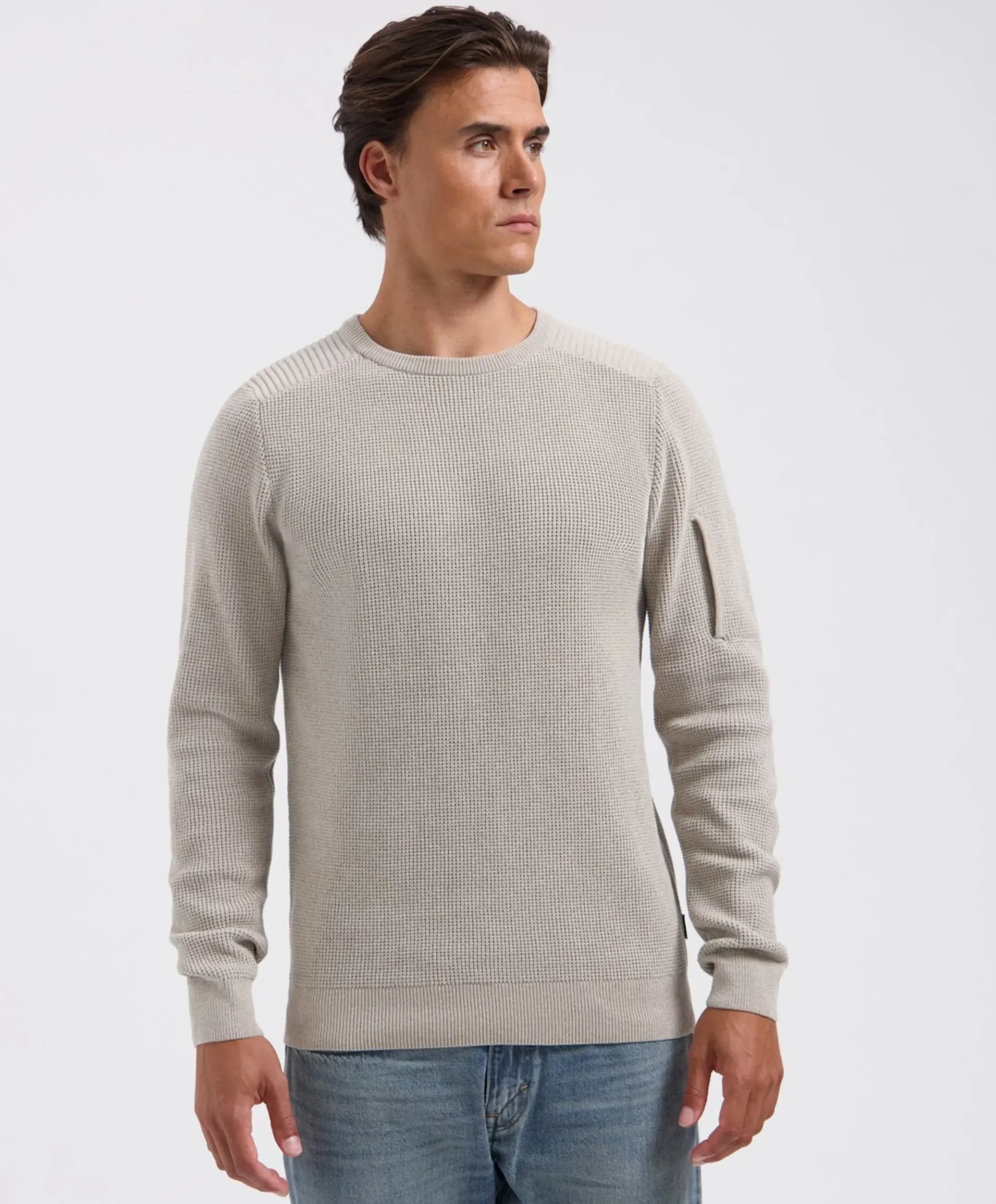 Heren trui beige