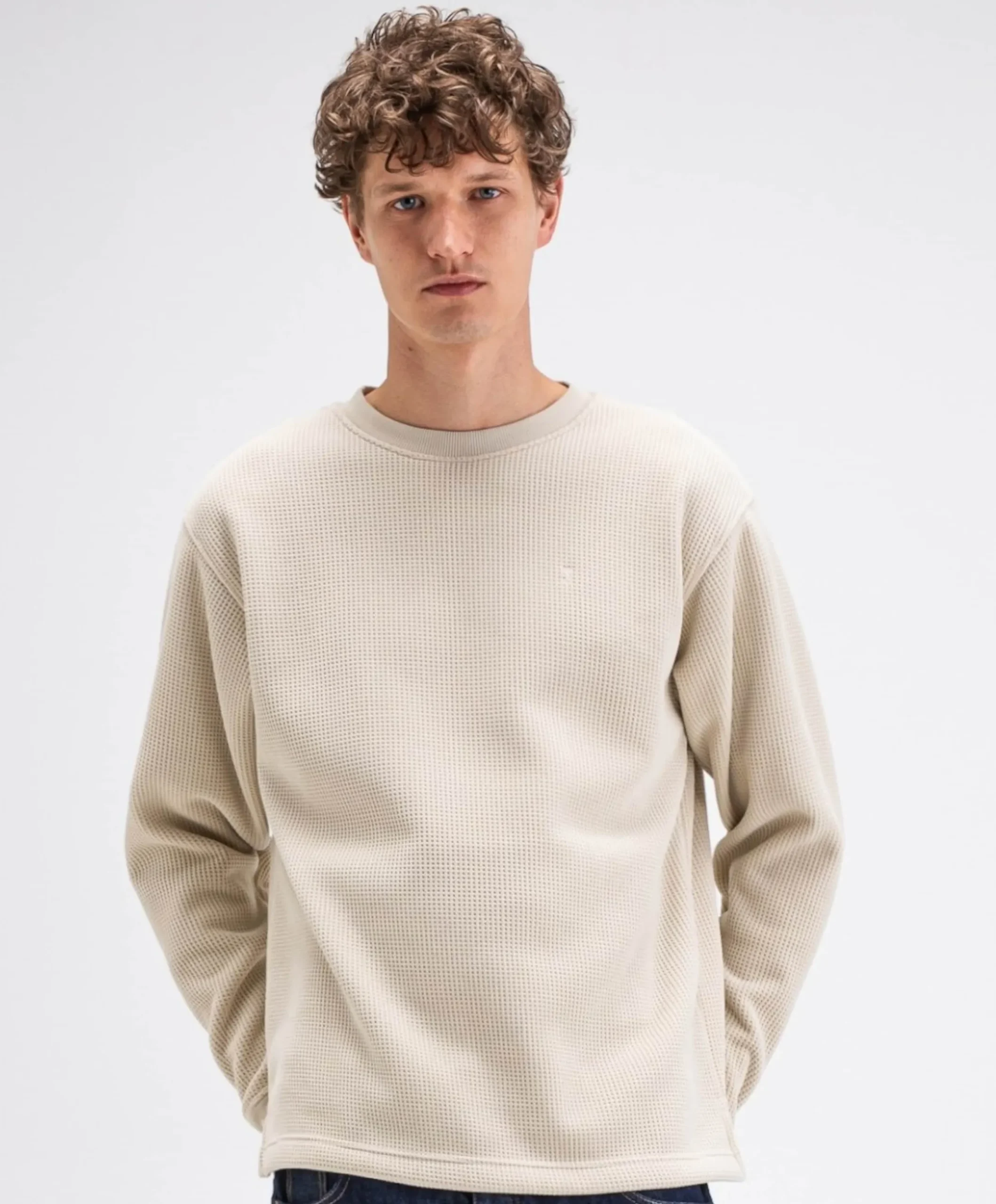 Heren trui beige