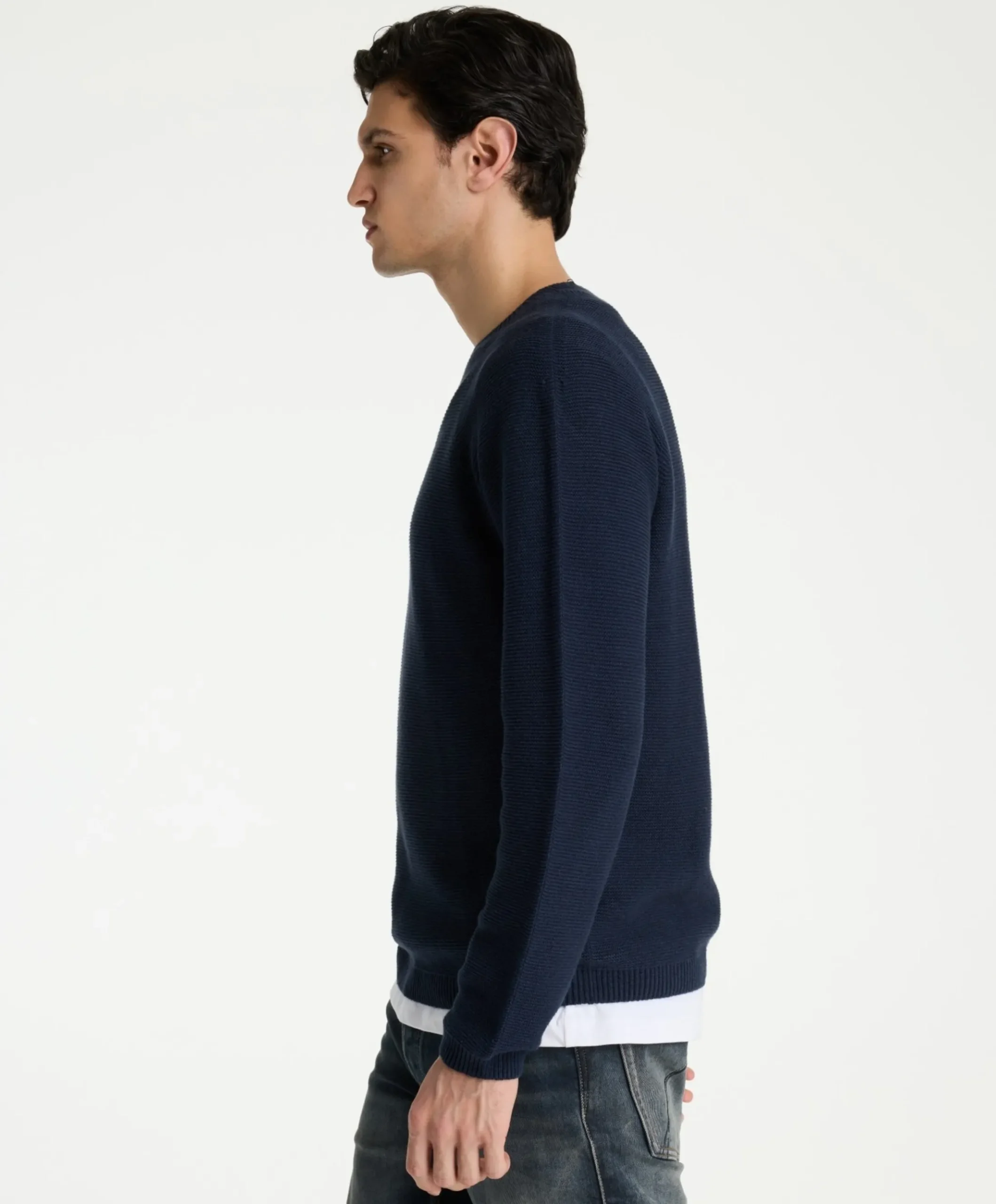 Heren trui blauw