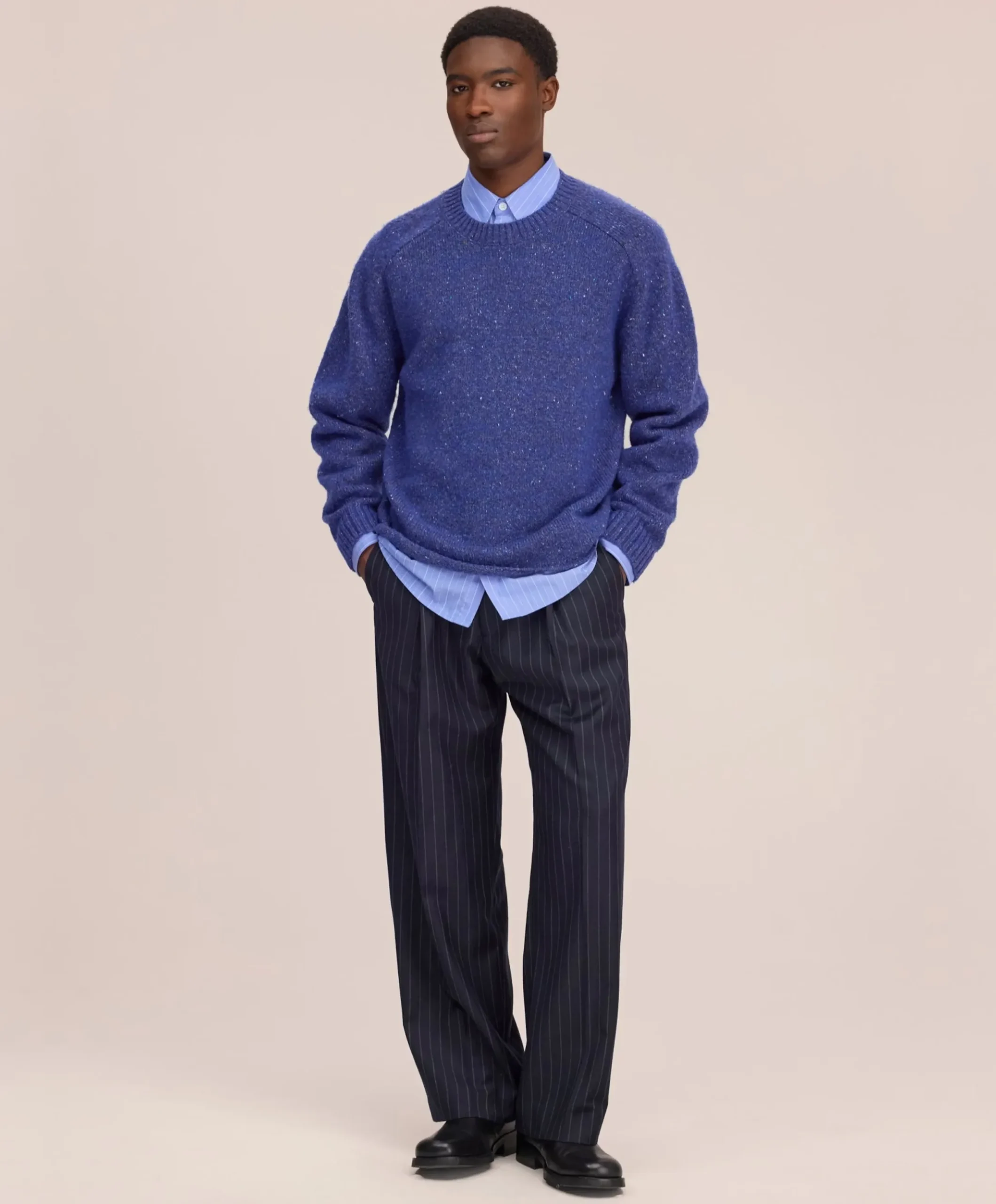 Heren trui blauw