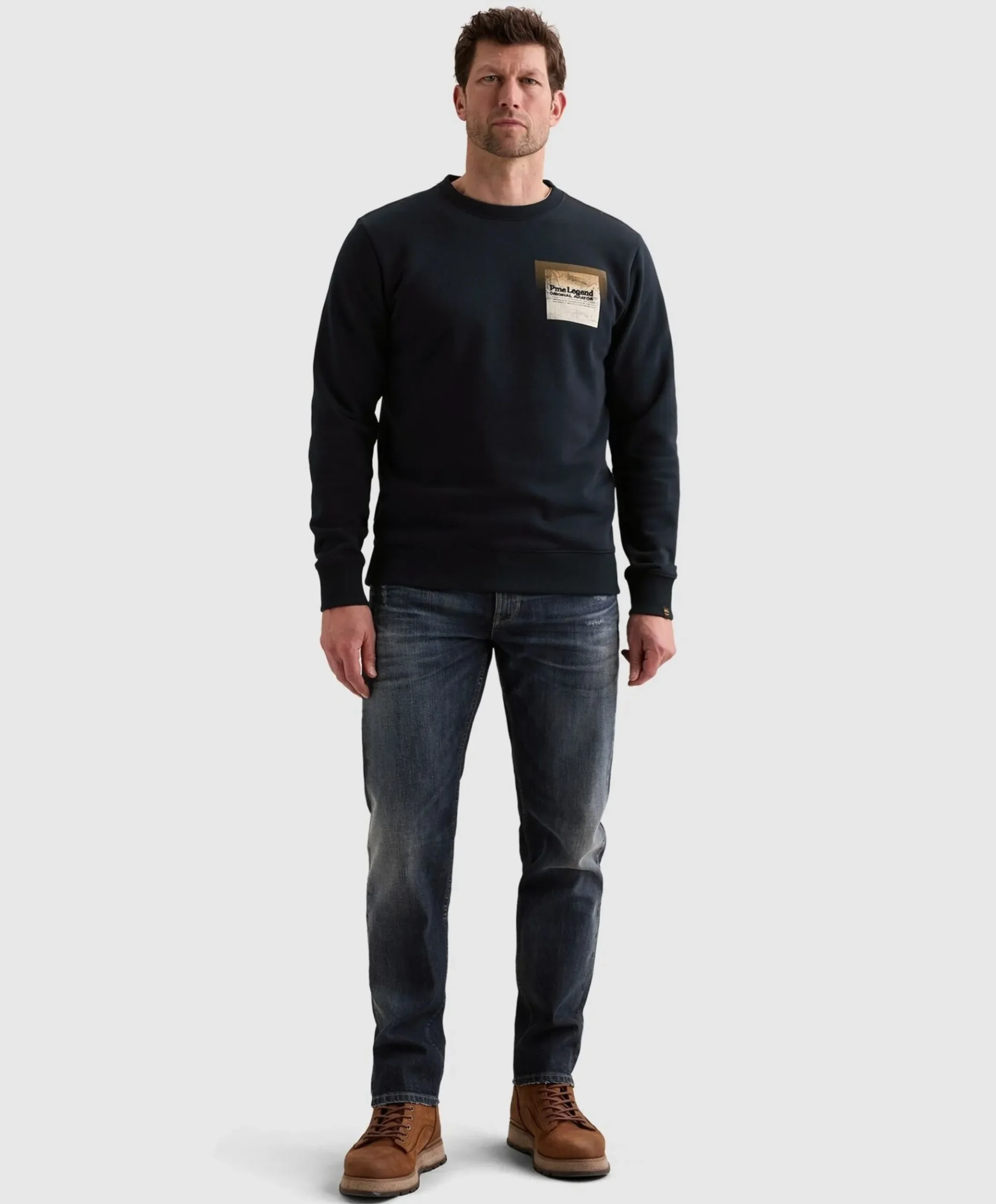 Heren trui blauw