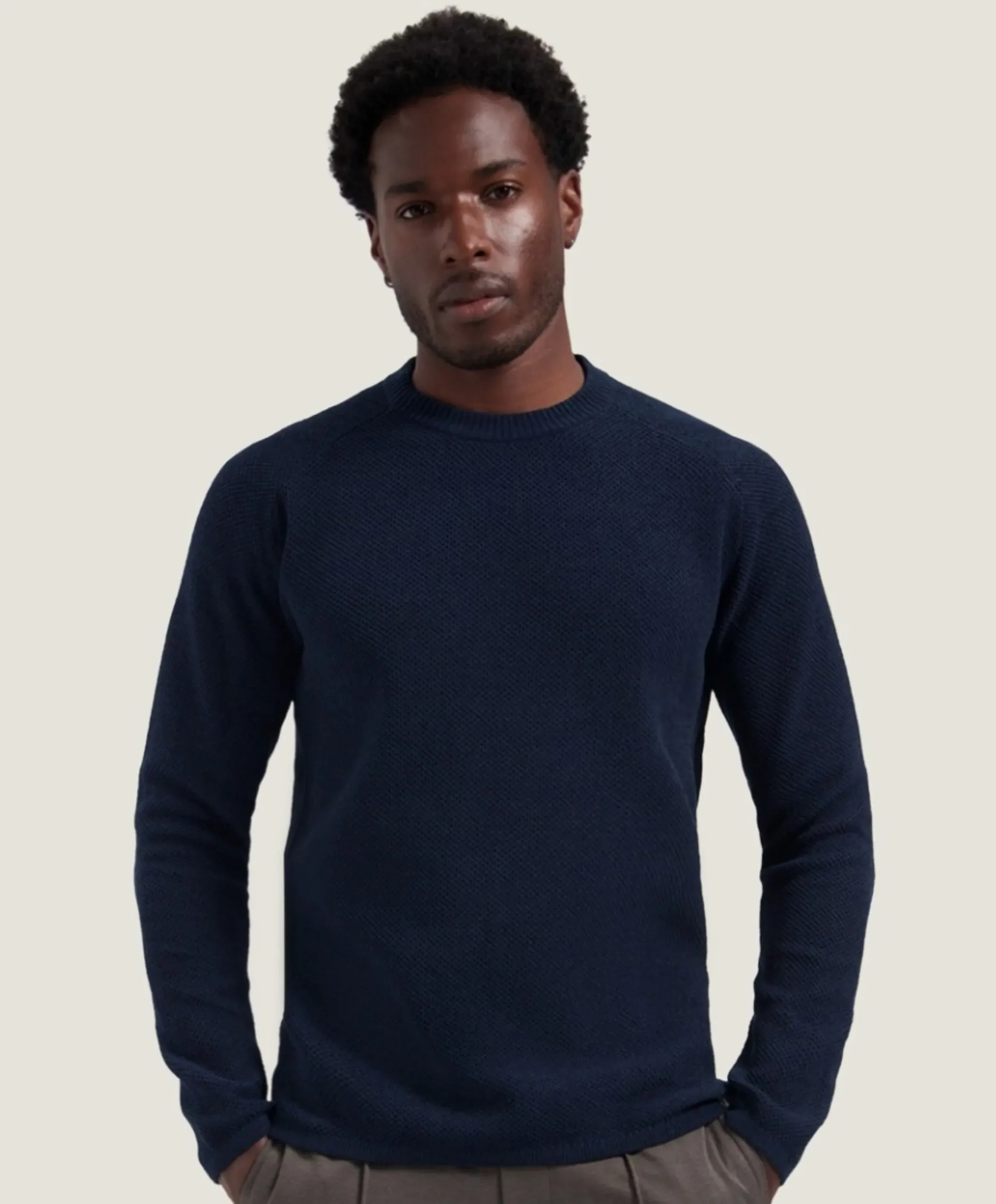 Heren trui blauw