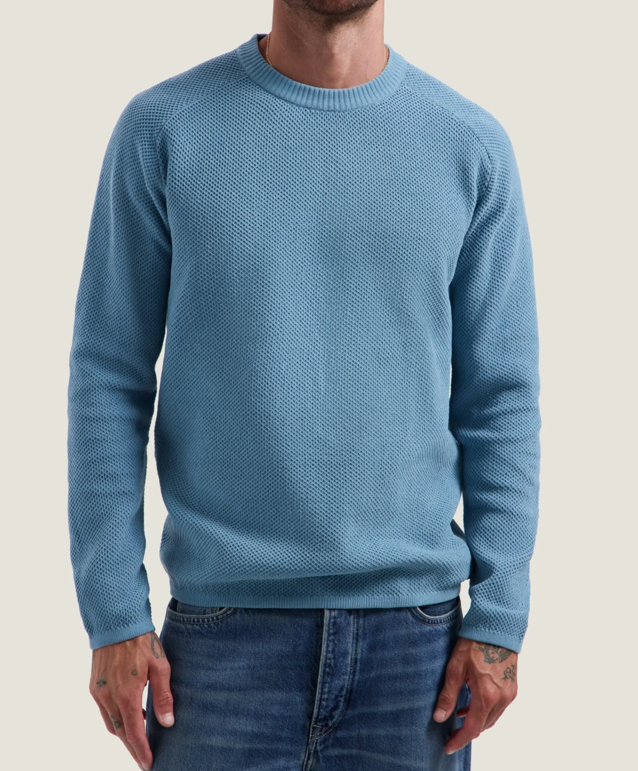 Heren trui blauw