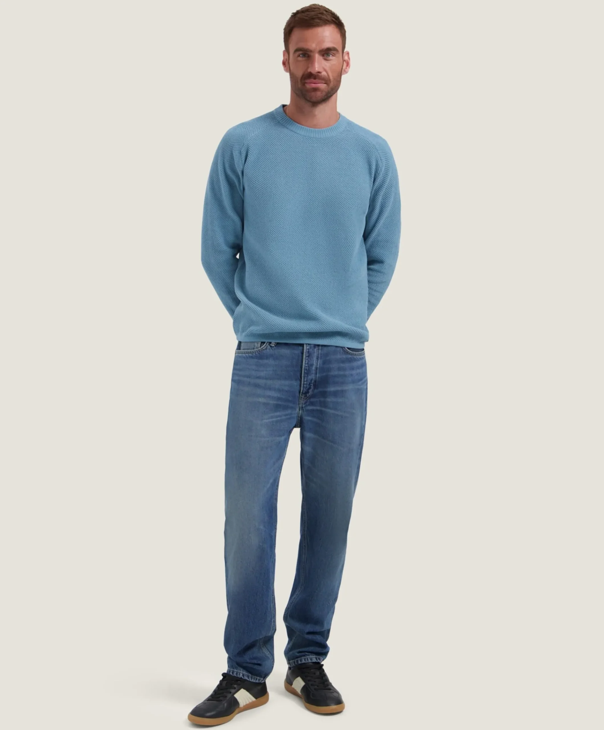 Heren trui blauw