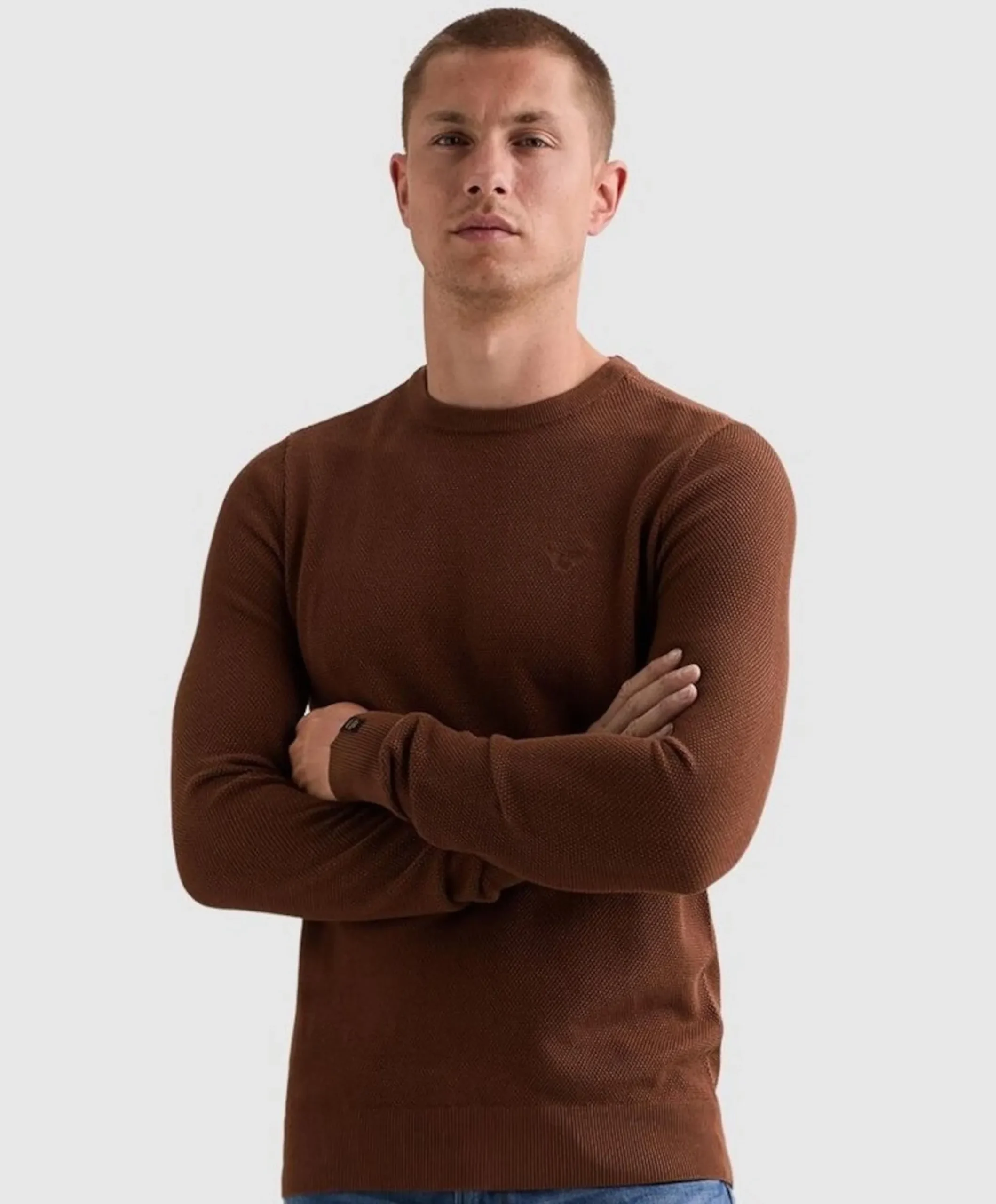 Heren trui bruin