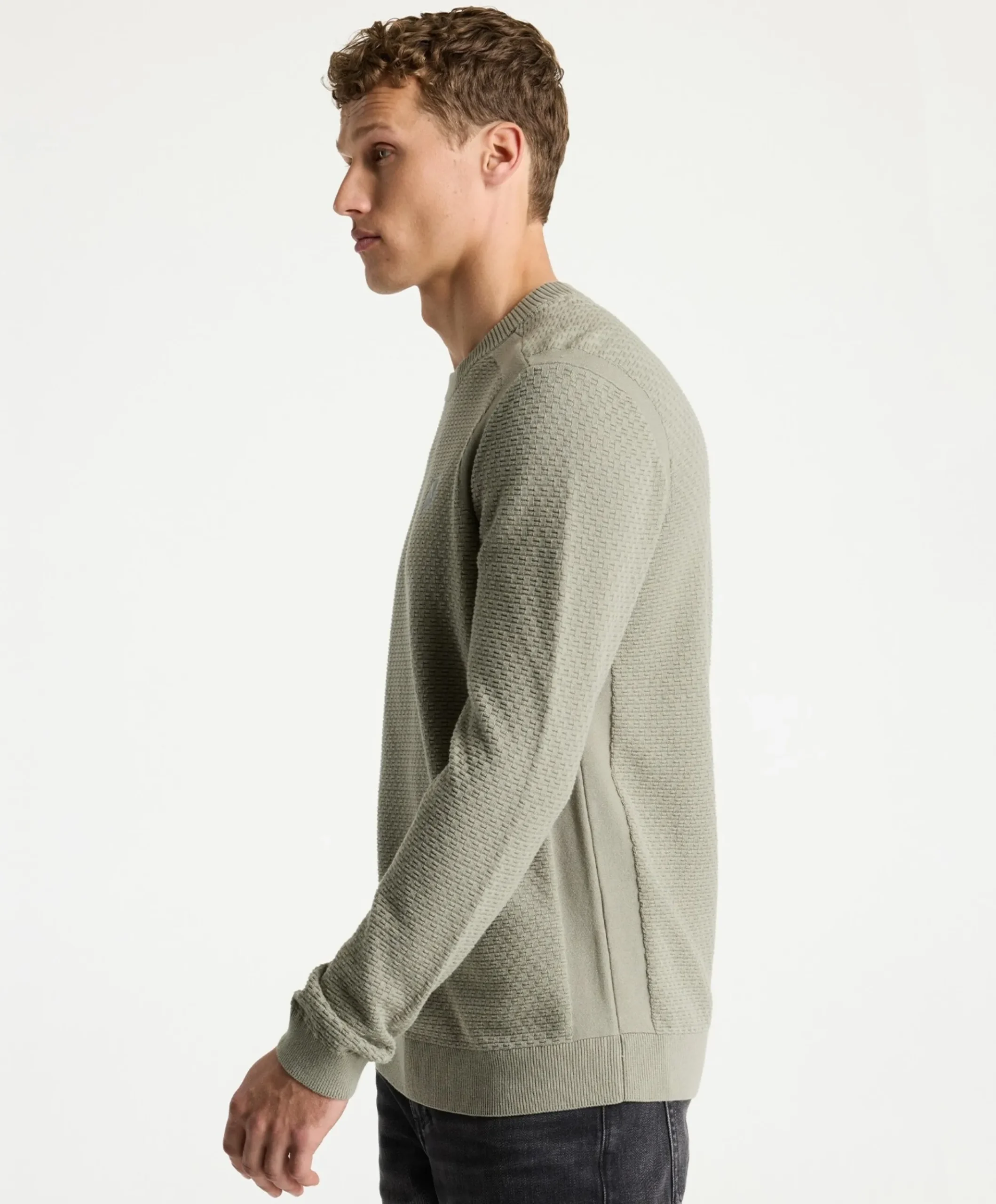 Heren trui groen