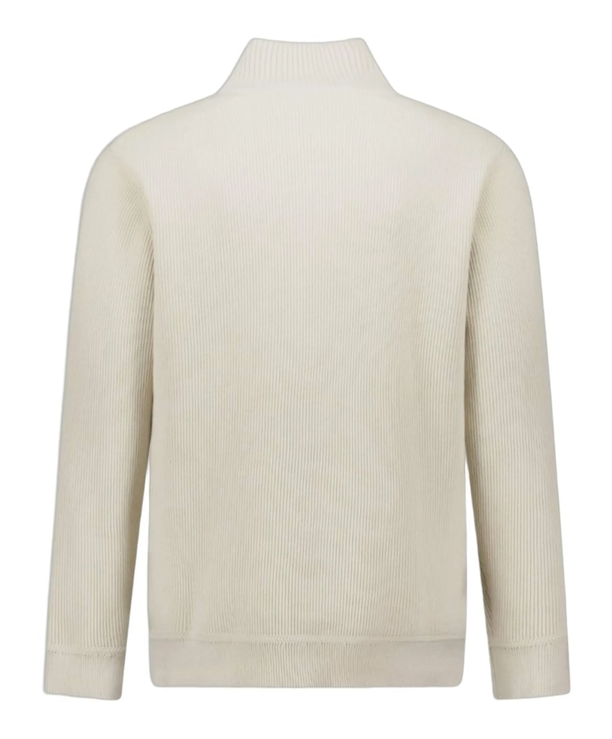 Heren trui met rits beige