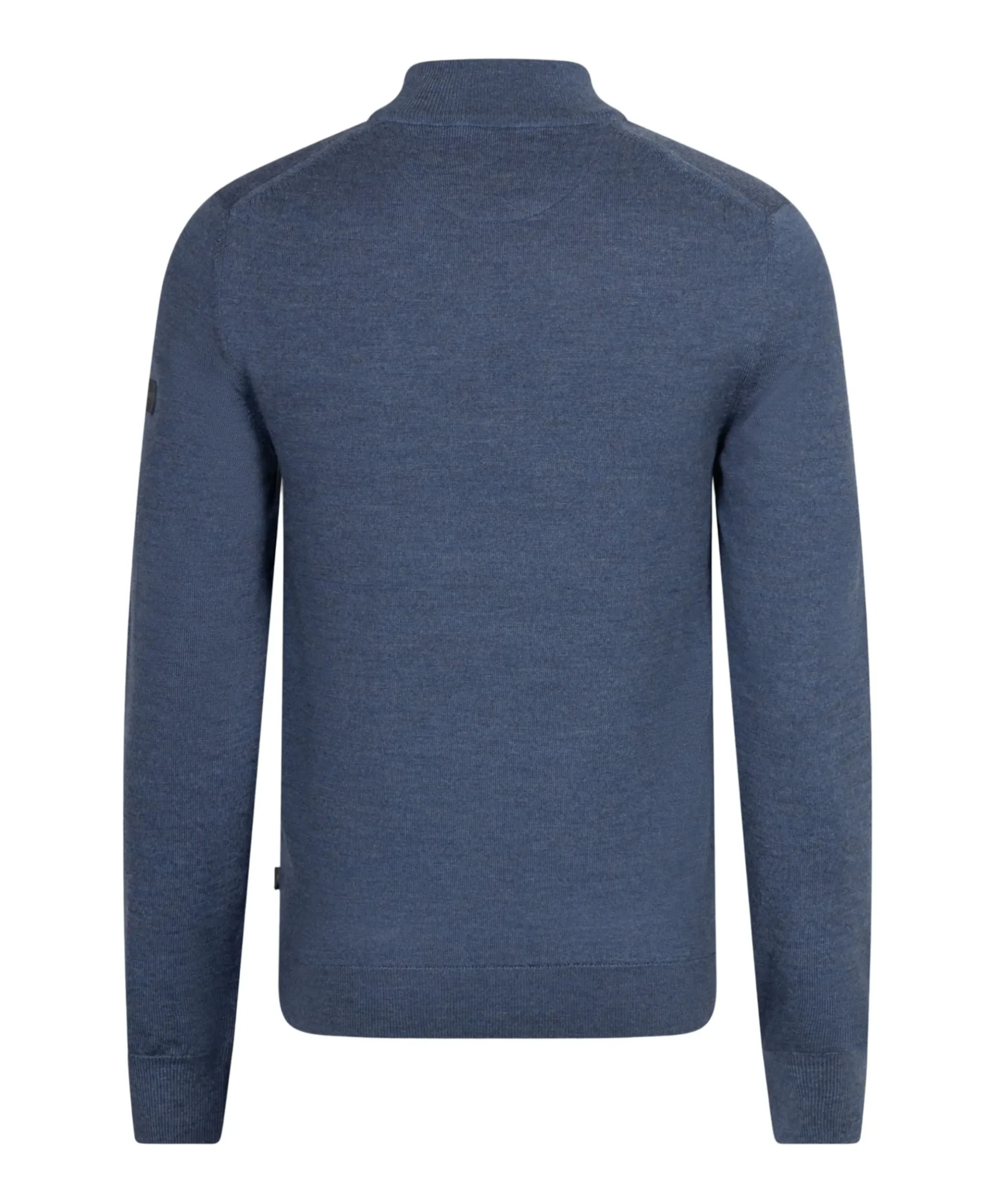 Heren trui met rits blauw