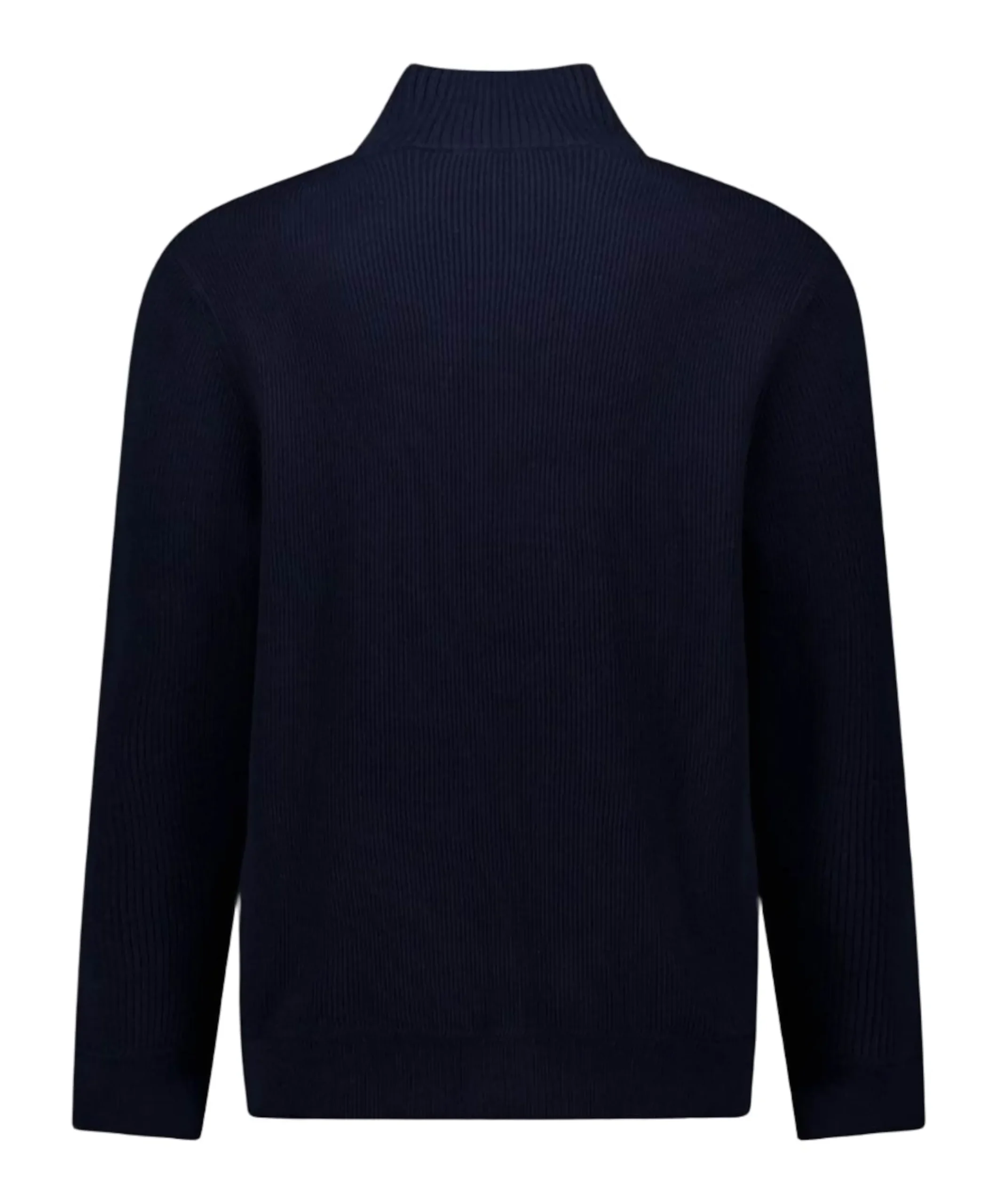 Heren trui met rits blauw