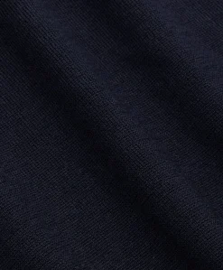Heren trui met rits blauw