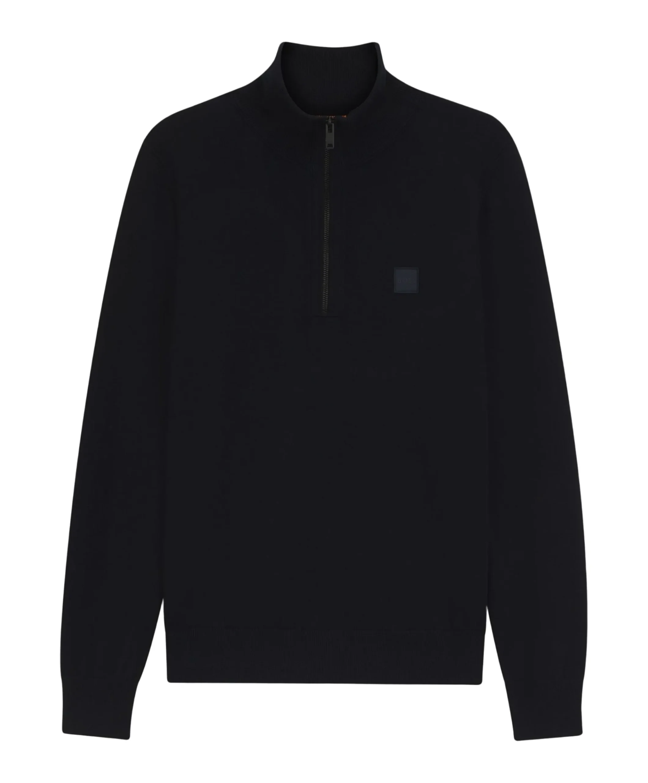 Heren trui met rits blauw