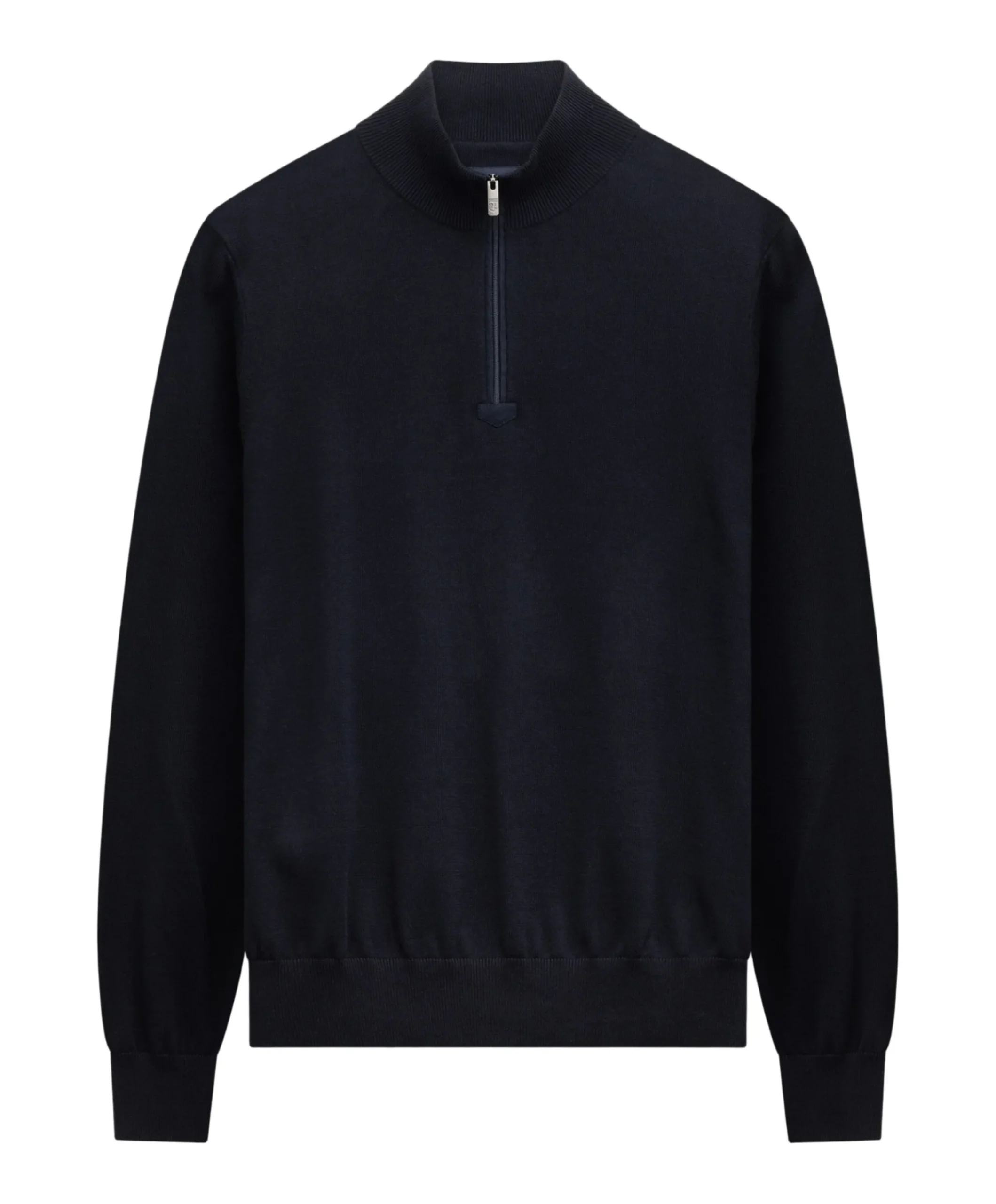 Heren trui met rits blauw