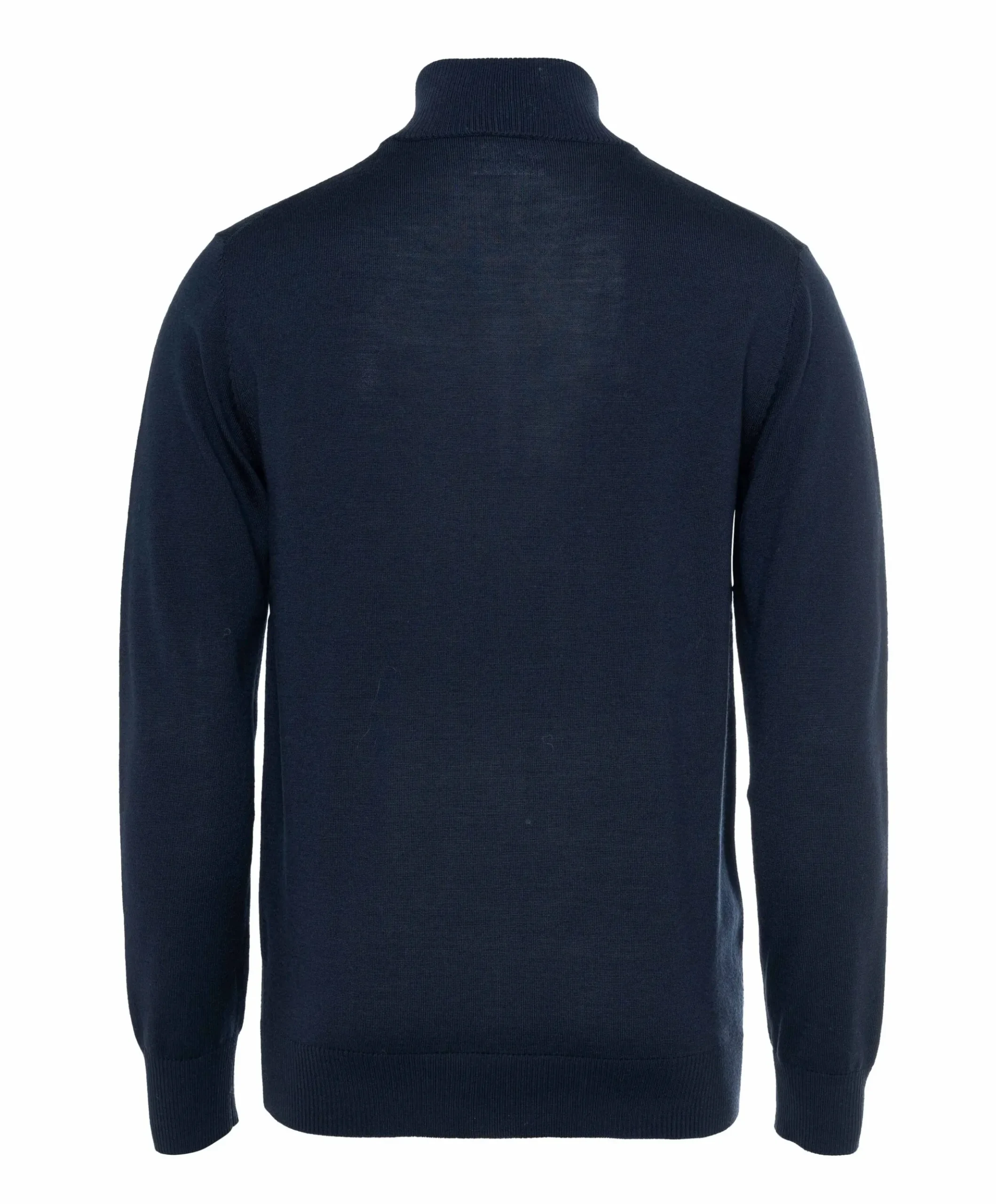 Heren trui met rits blauw