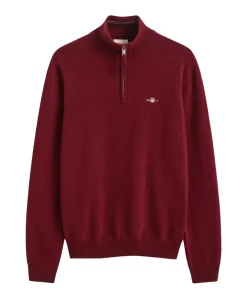 Heren trui met rits rood