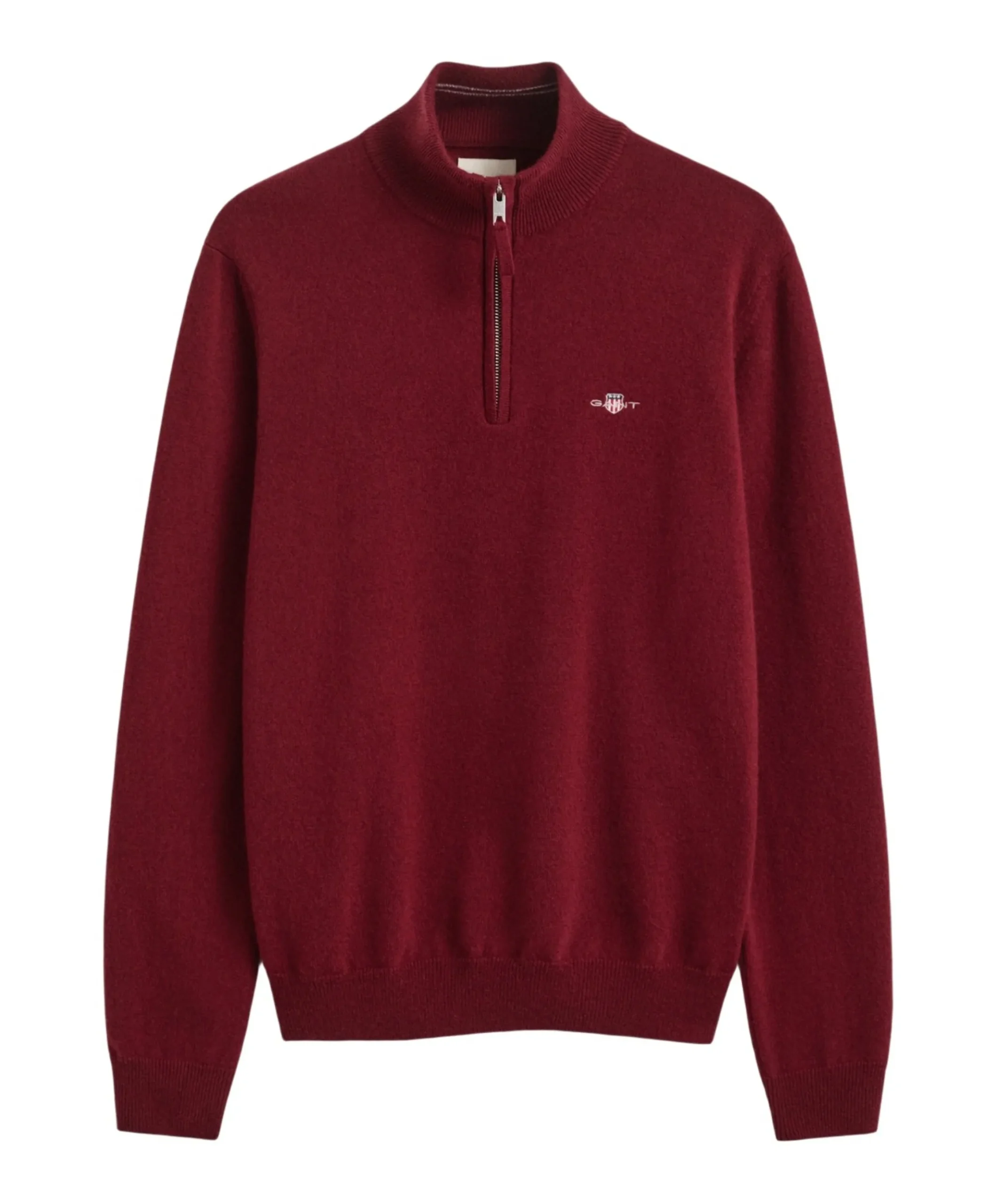 Heren trui met rits rood