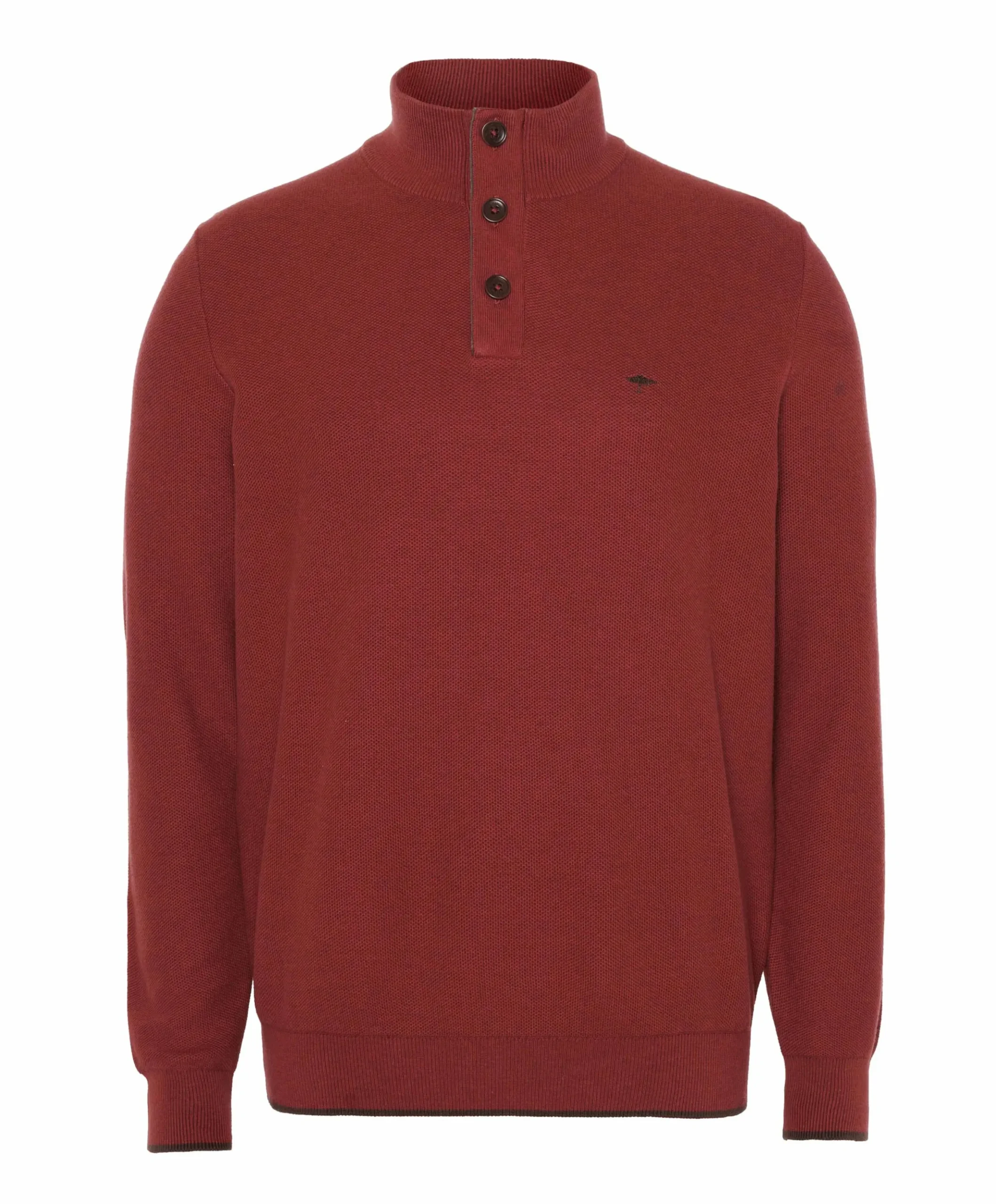 Heren trui met rits rood