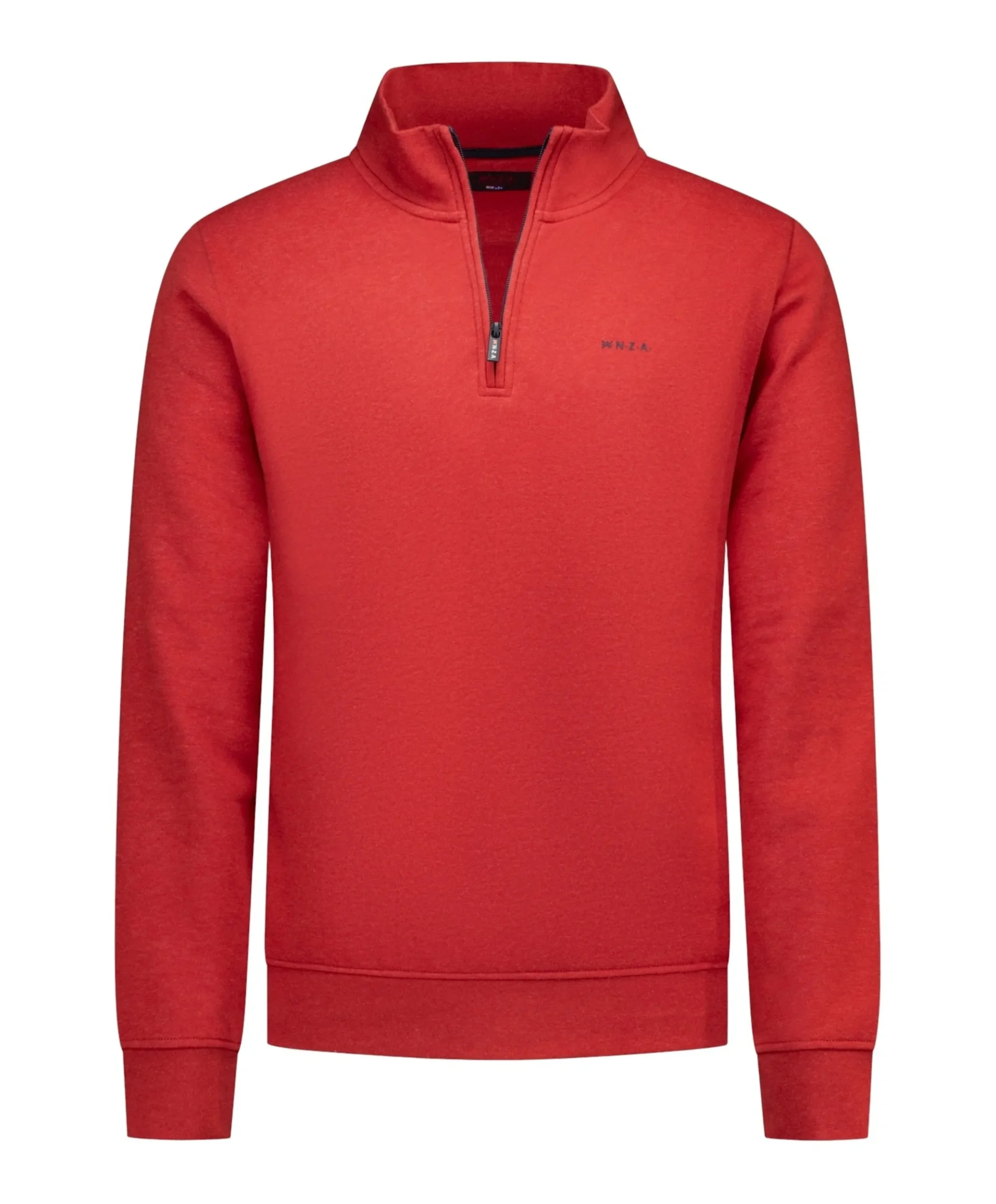 Heren trui met rits rood