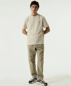 Heren T-shirt beige