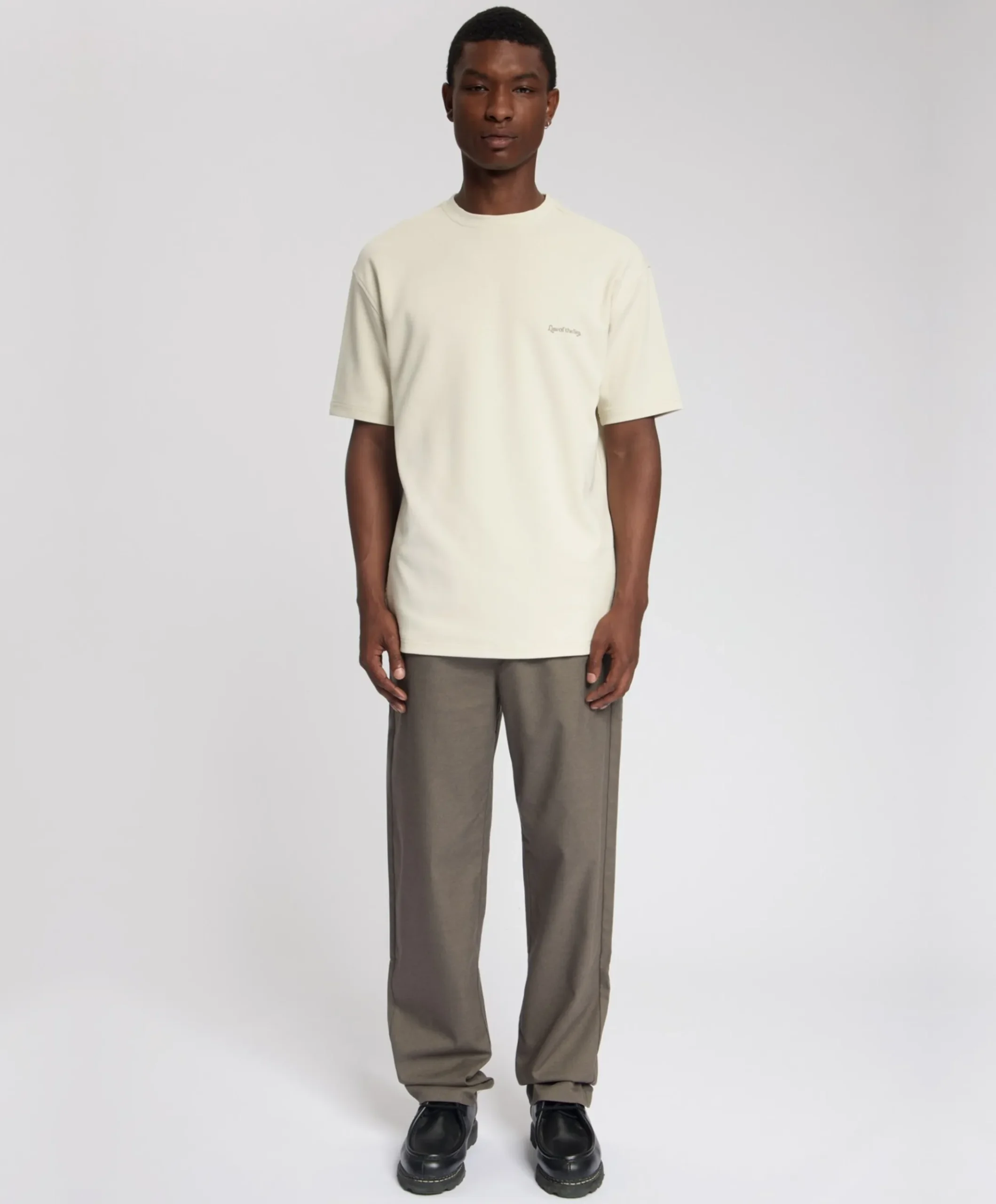 Heren T-shirt beige