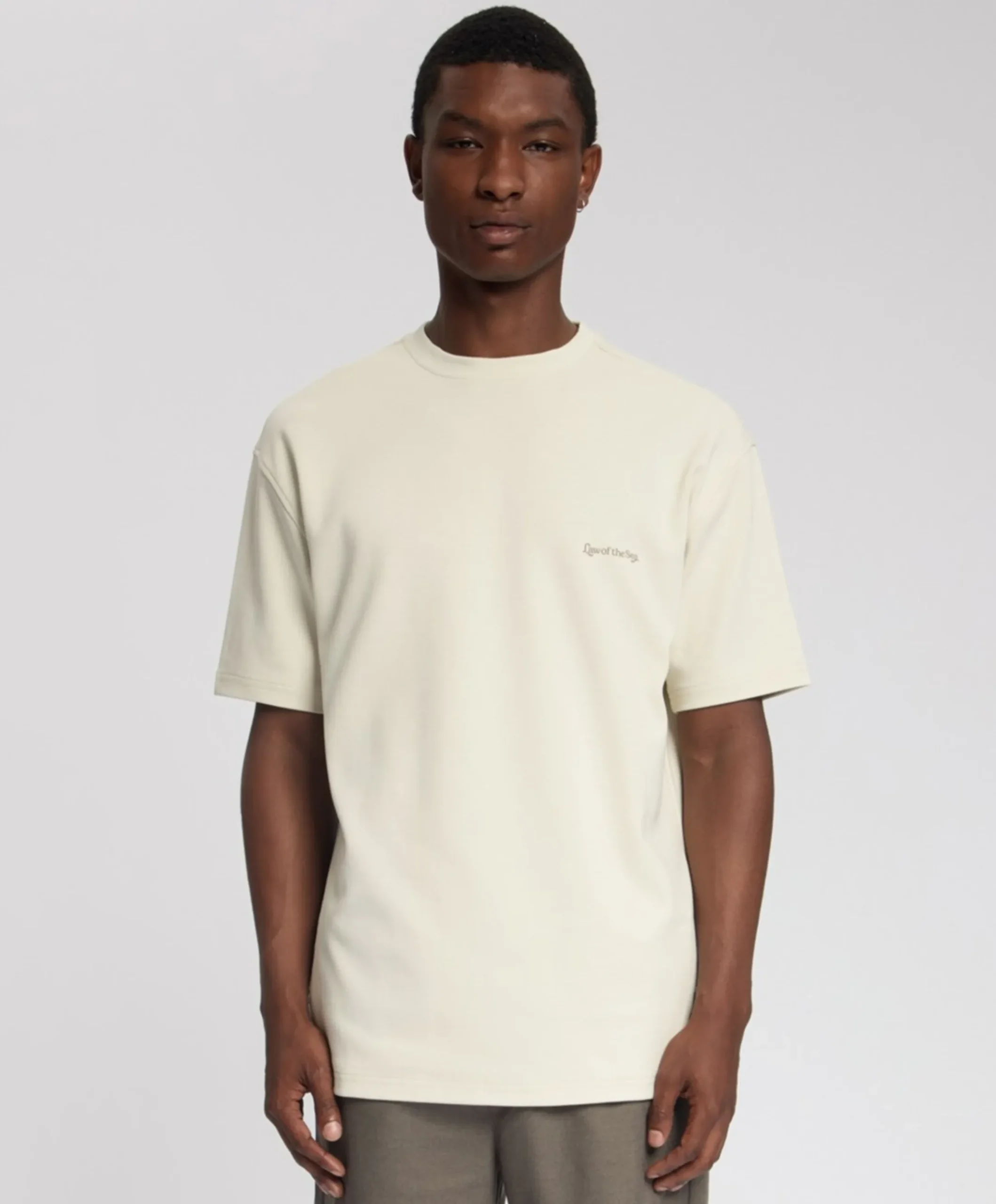 Heren T-shirt beige
