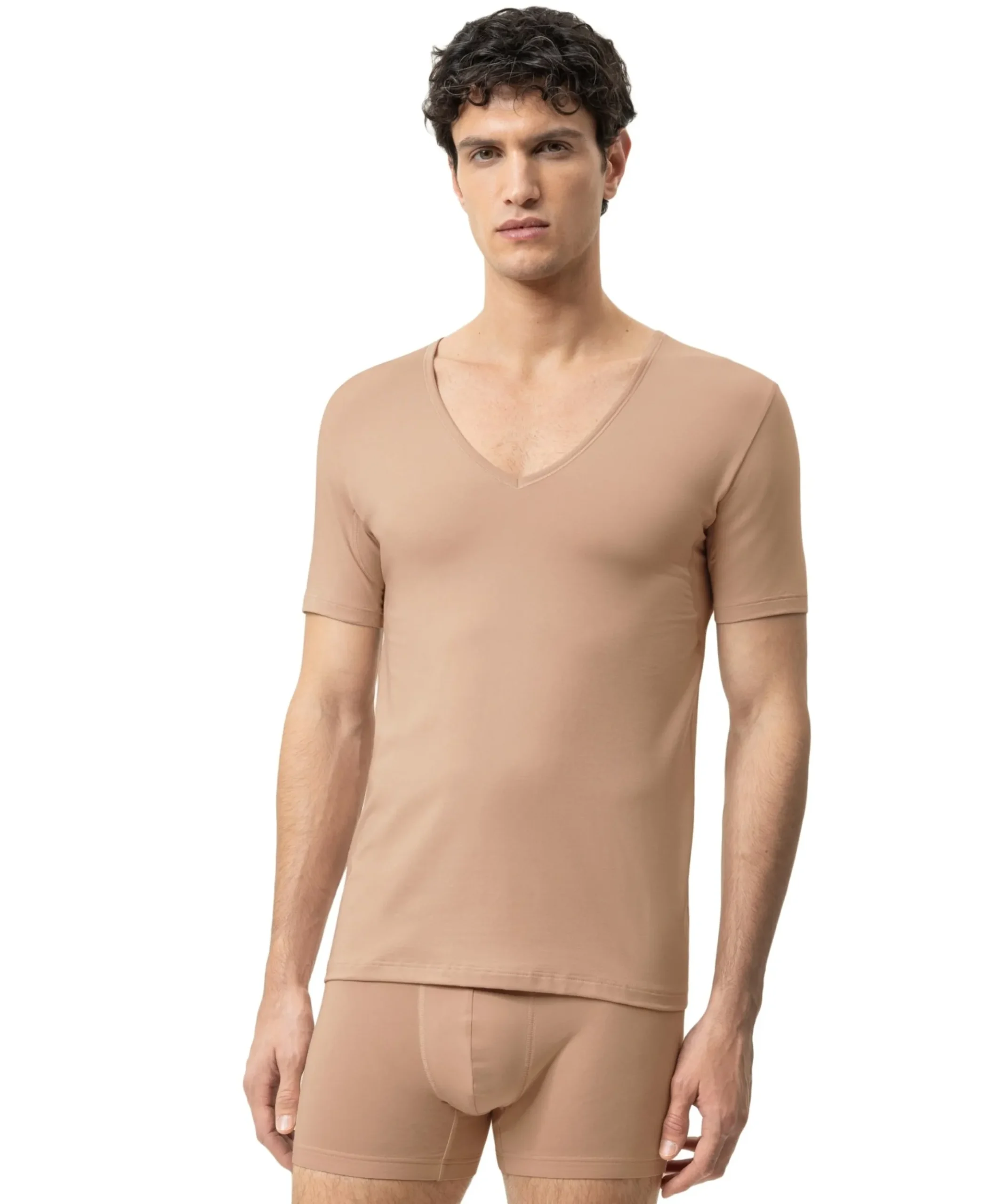 Heren T-shirt beige