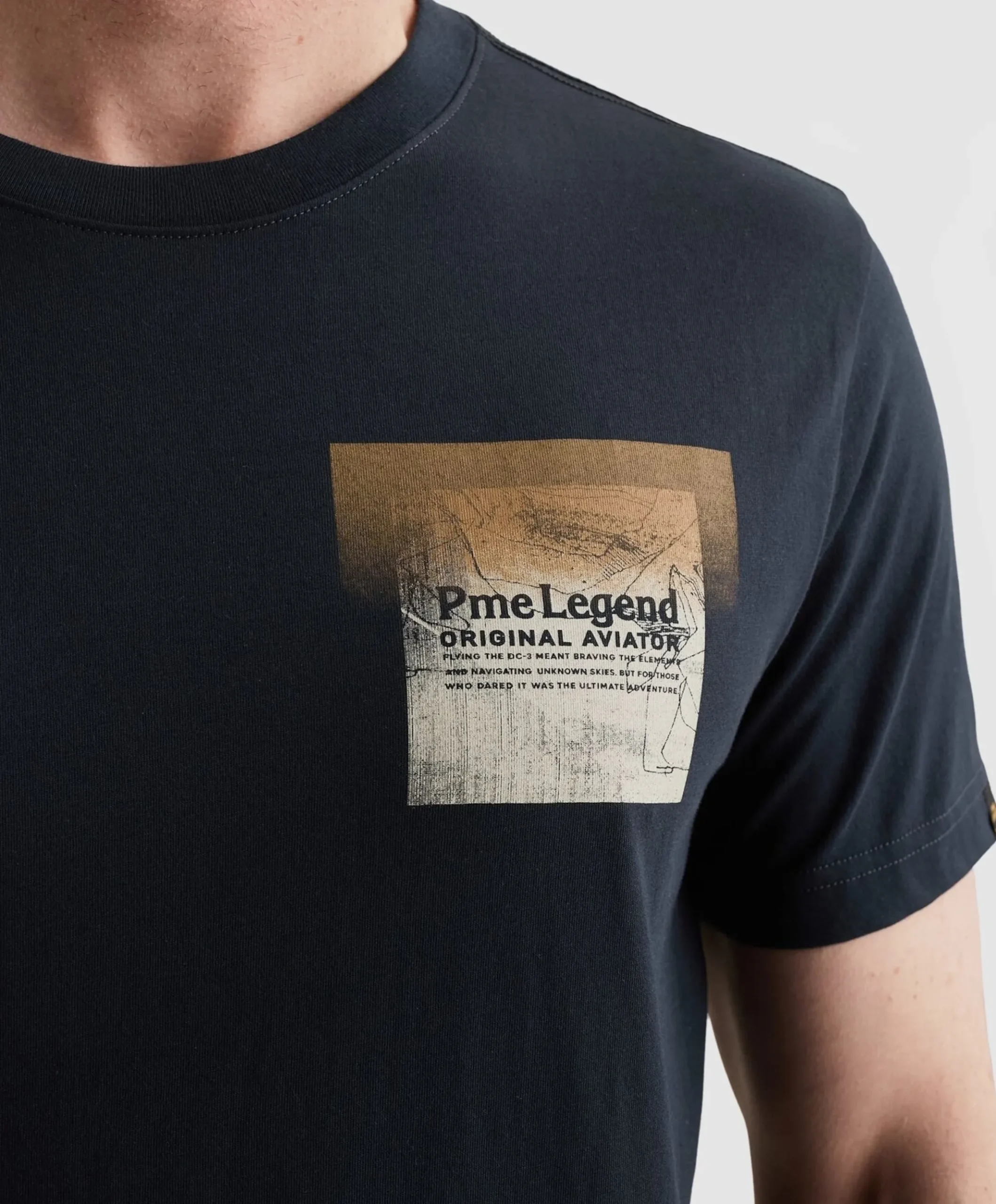 Heren T-shirt blauw
