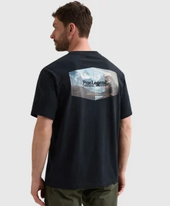 Heren T-shirt blauw