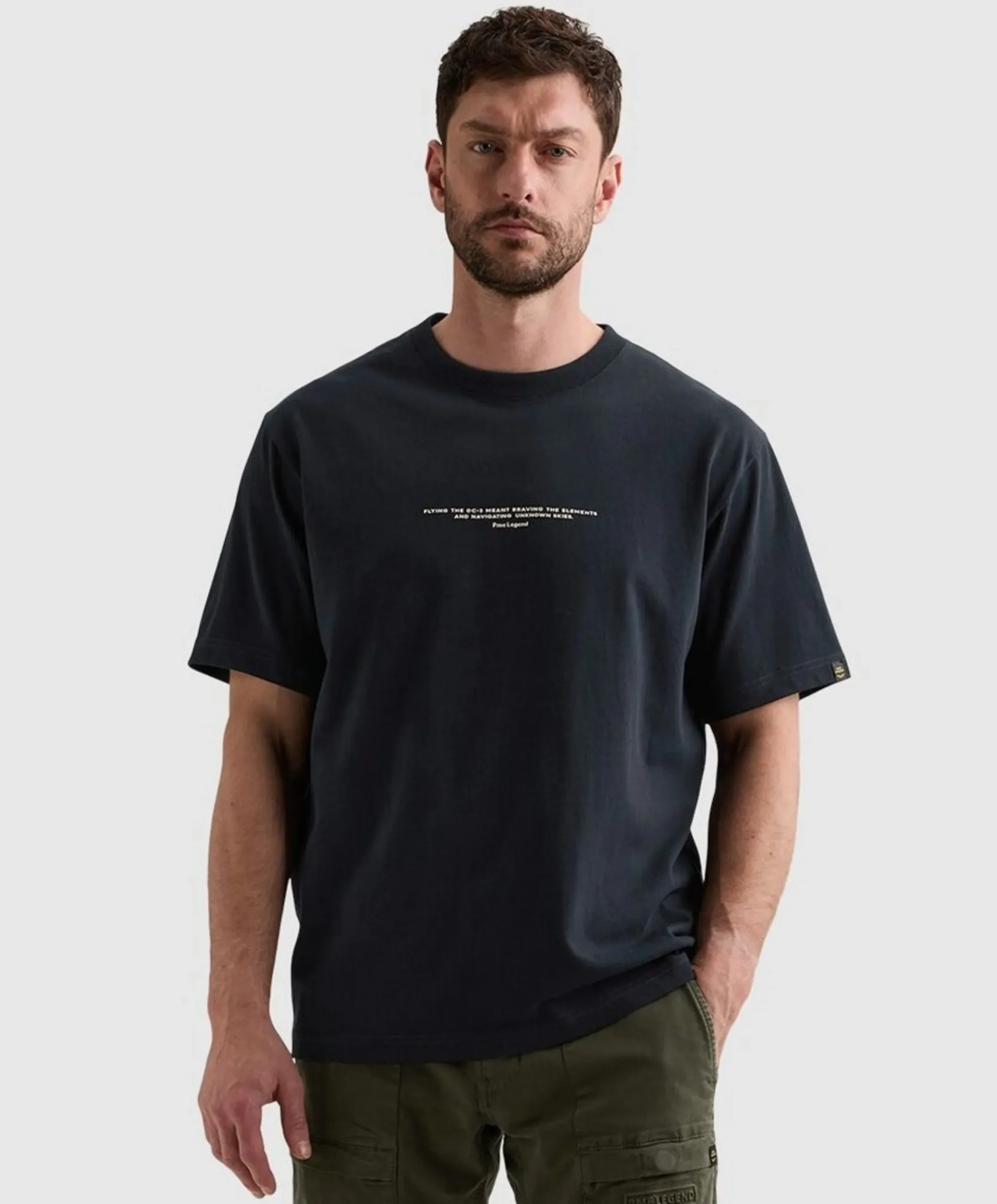 Heren T-shirt blauw