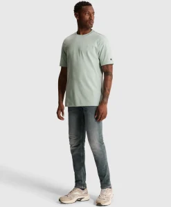 Heren T-shirt blauw