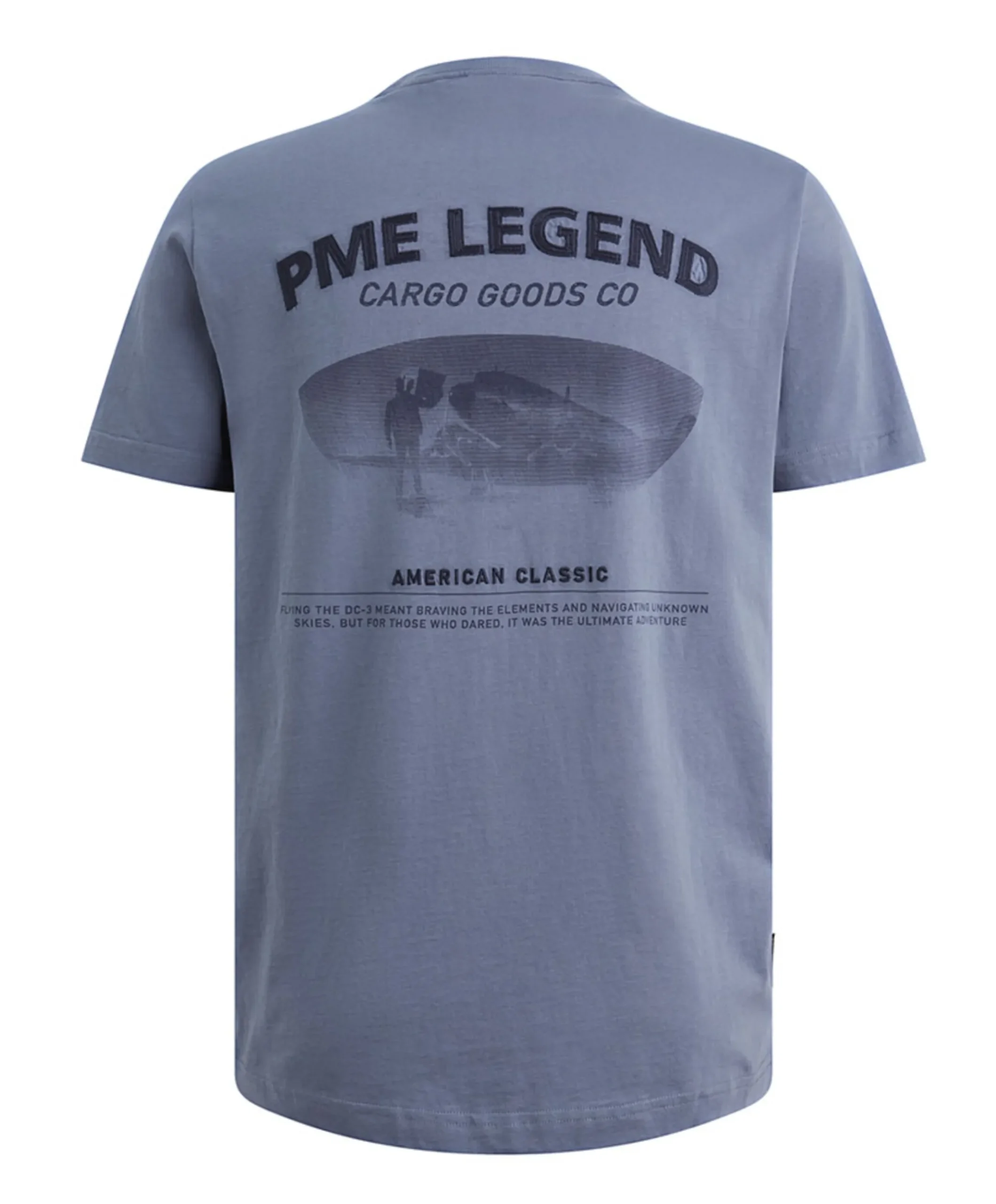 Heren T-shirt blauw