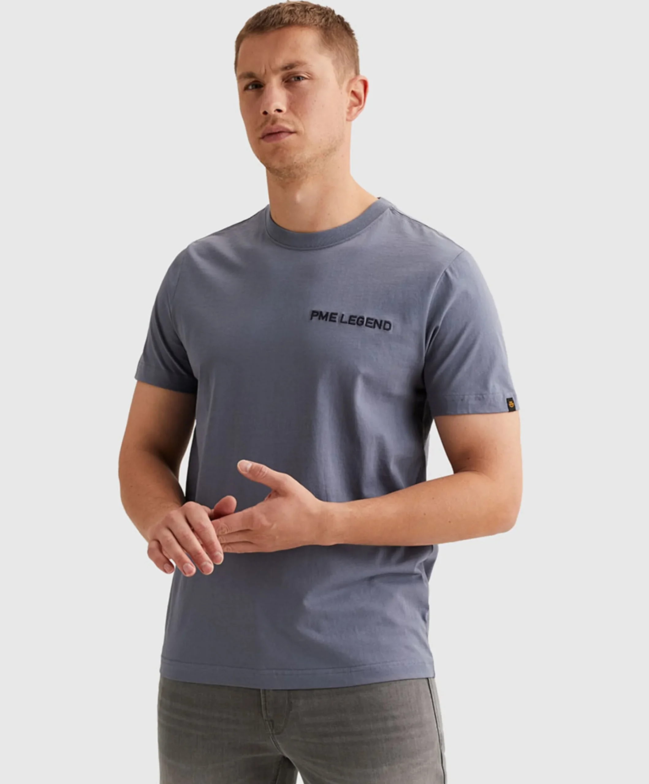 Heren T-shirt blauw