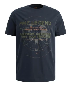 Heren T-shirt blauw