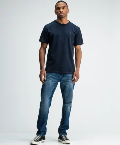 Heren T-shirt blauw