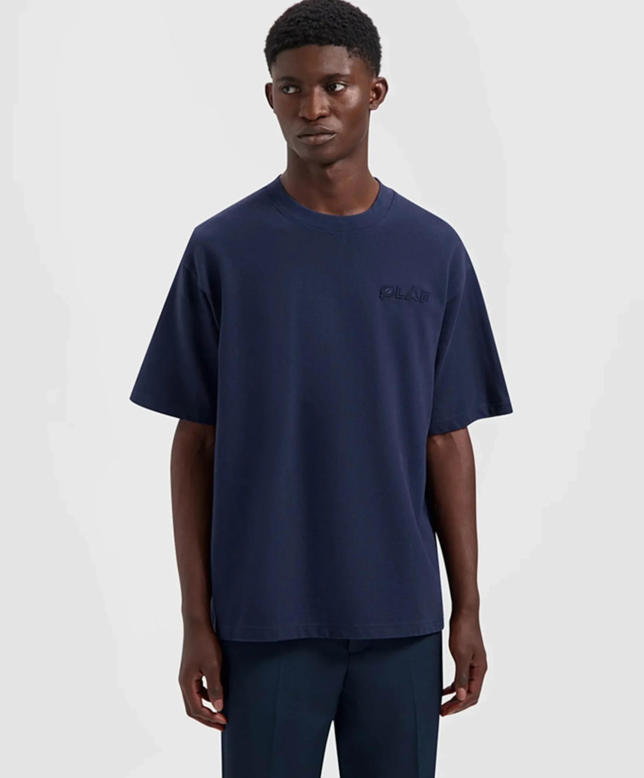 Heren T-shirt blauw