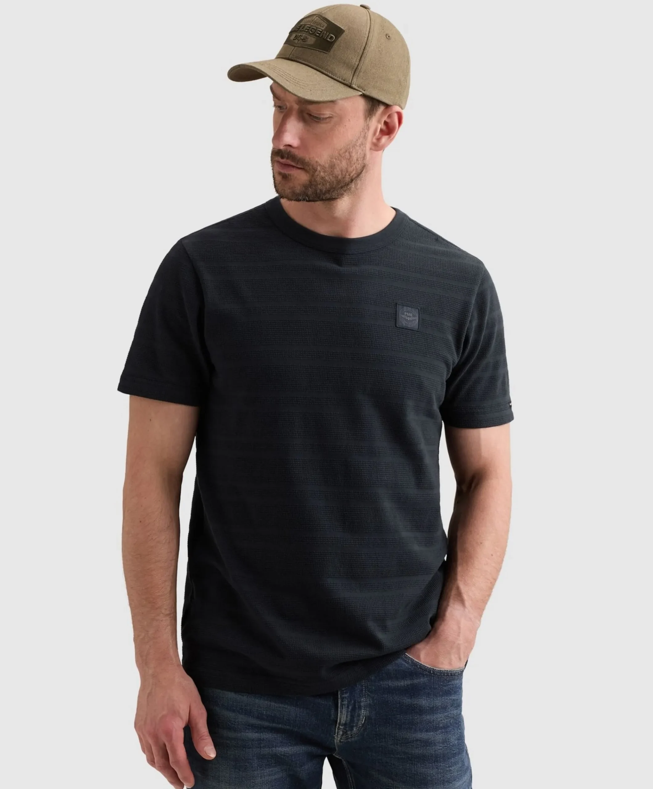 Heren T-shirt blauw