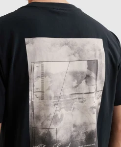 Heren T-shirt blauw